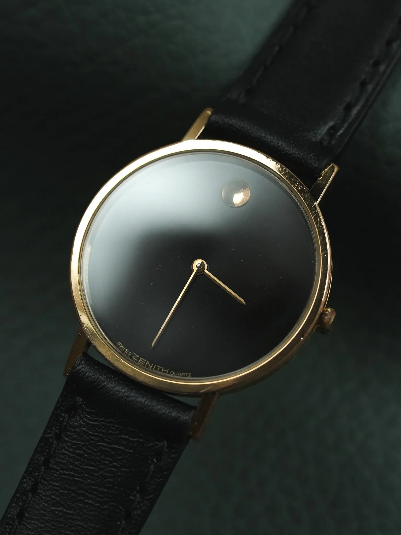 Zenith - Museum Noir Plaqué or - 1990s - Atelier Victor