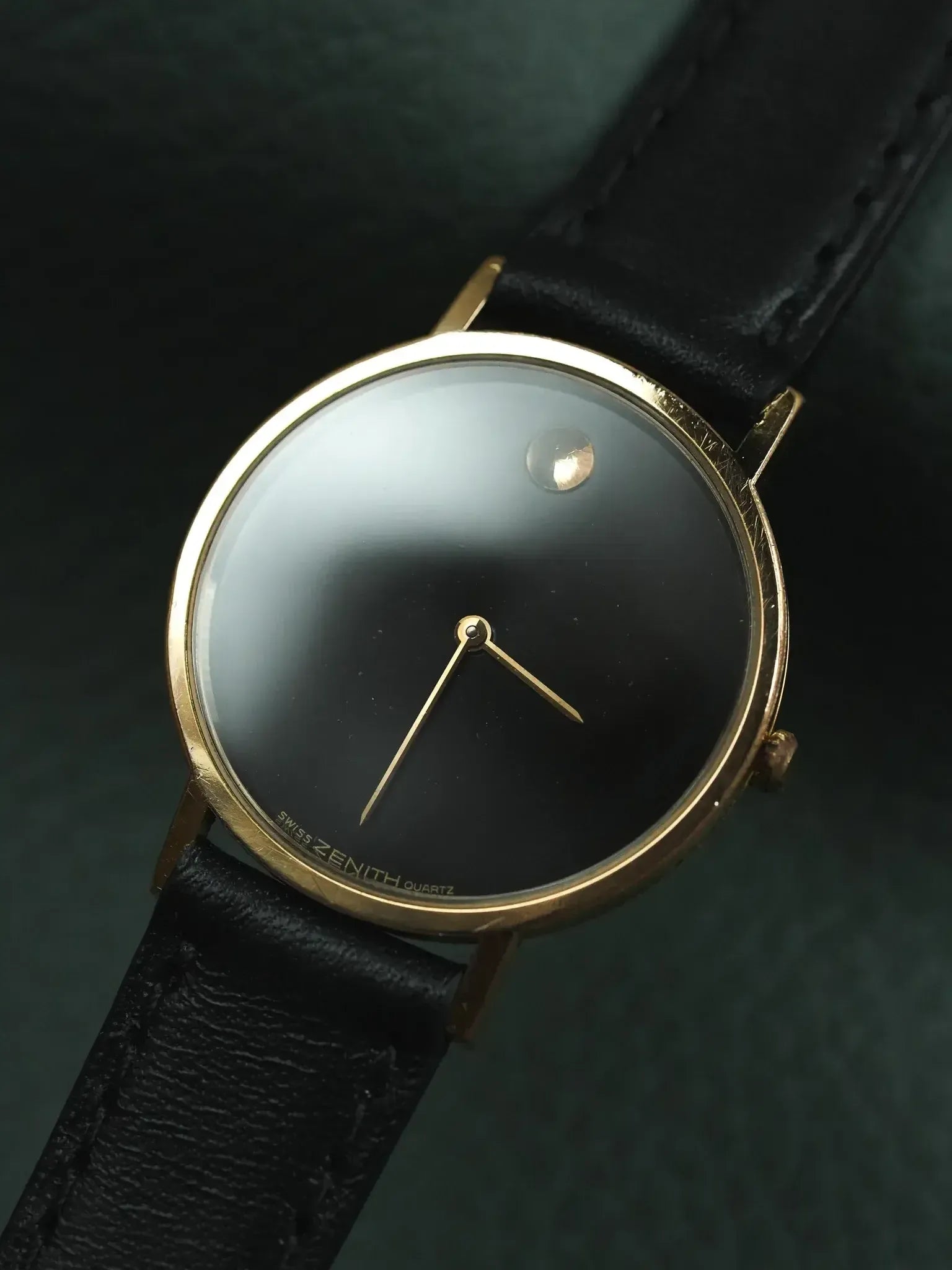 Zenith - Museum Noir Plaqué or - 1990s - Atelier Victor