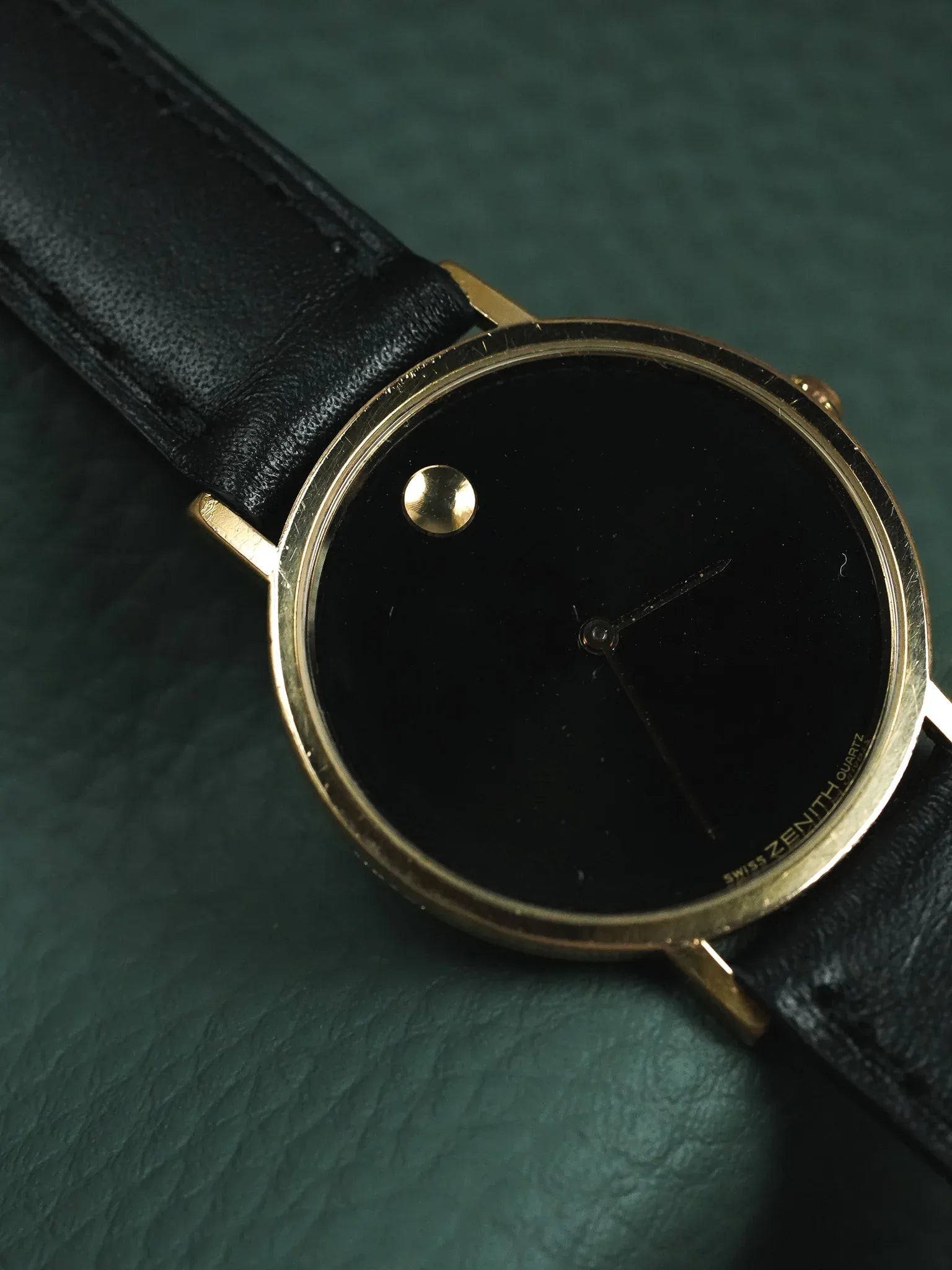 Zenith - Museum Noir Plaqué or - 1990s - Atelier Victor