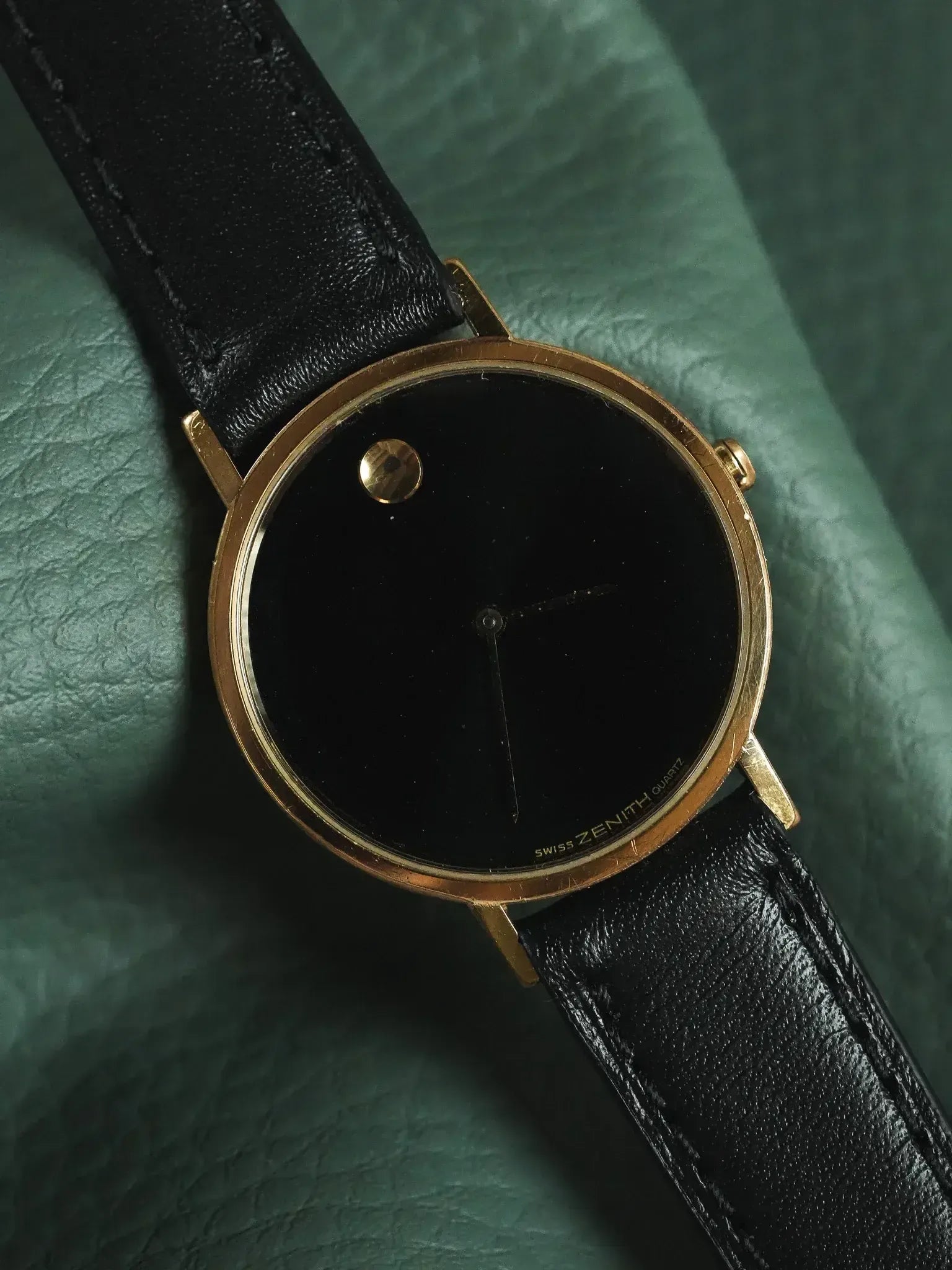 Zenith - Museum Noir Plaqué or - 1990s - Atelier Victor