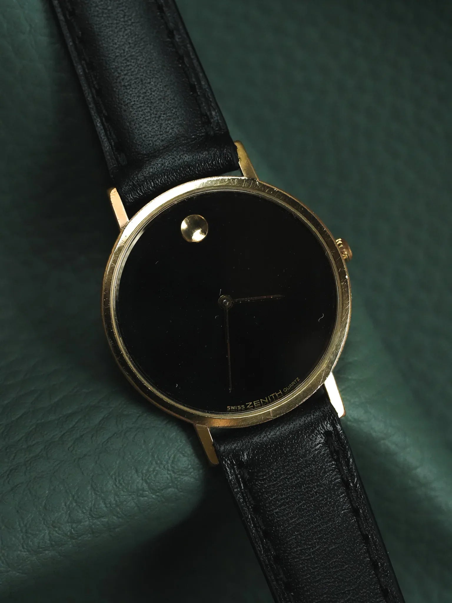 Zenith - Museum Noir Plaqué or - 1990s - Atelier Victor