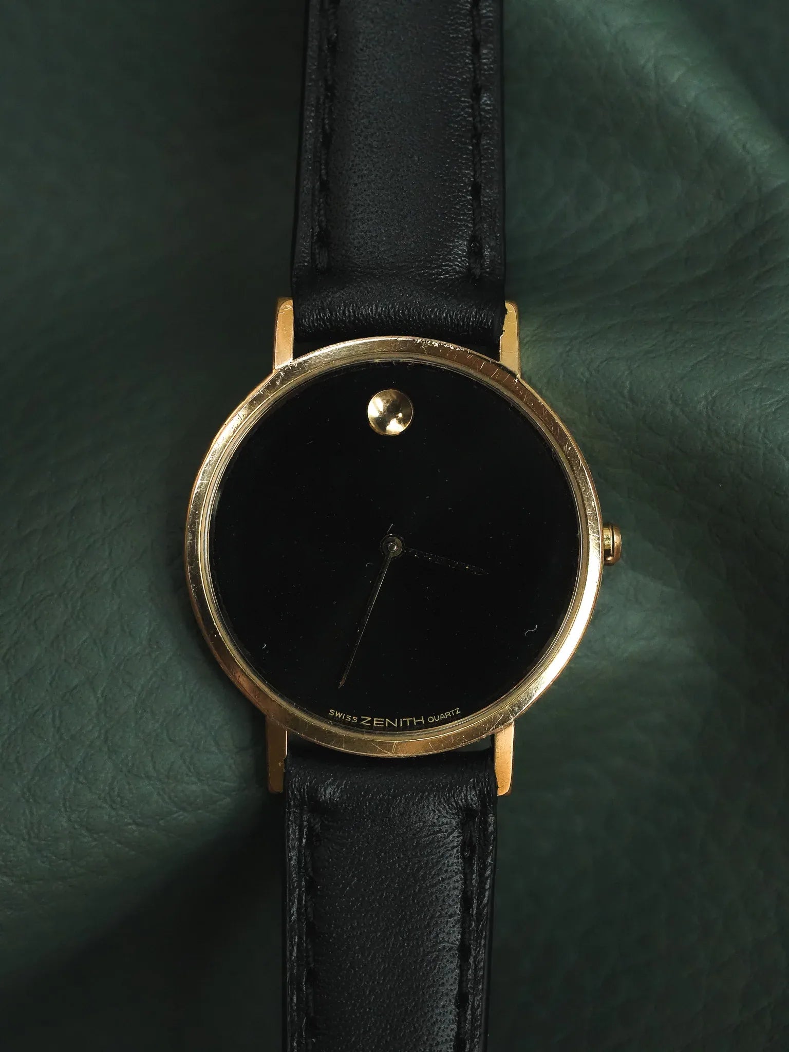 Zenith - Museum Noir Plaqué or - 1990s - Atelier Victor