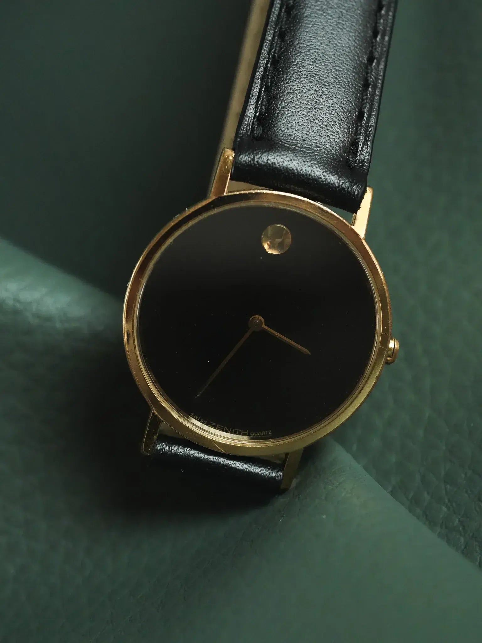 Zenith - Museum Noir Plaqué or - 1990s - Atelier Victor