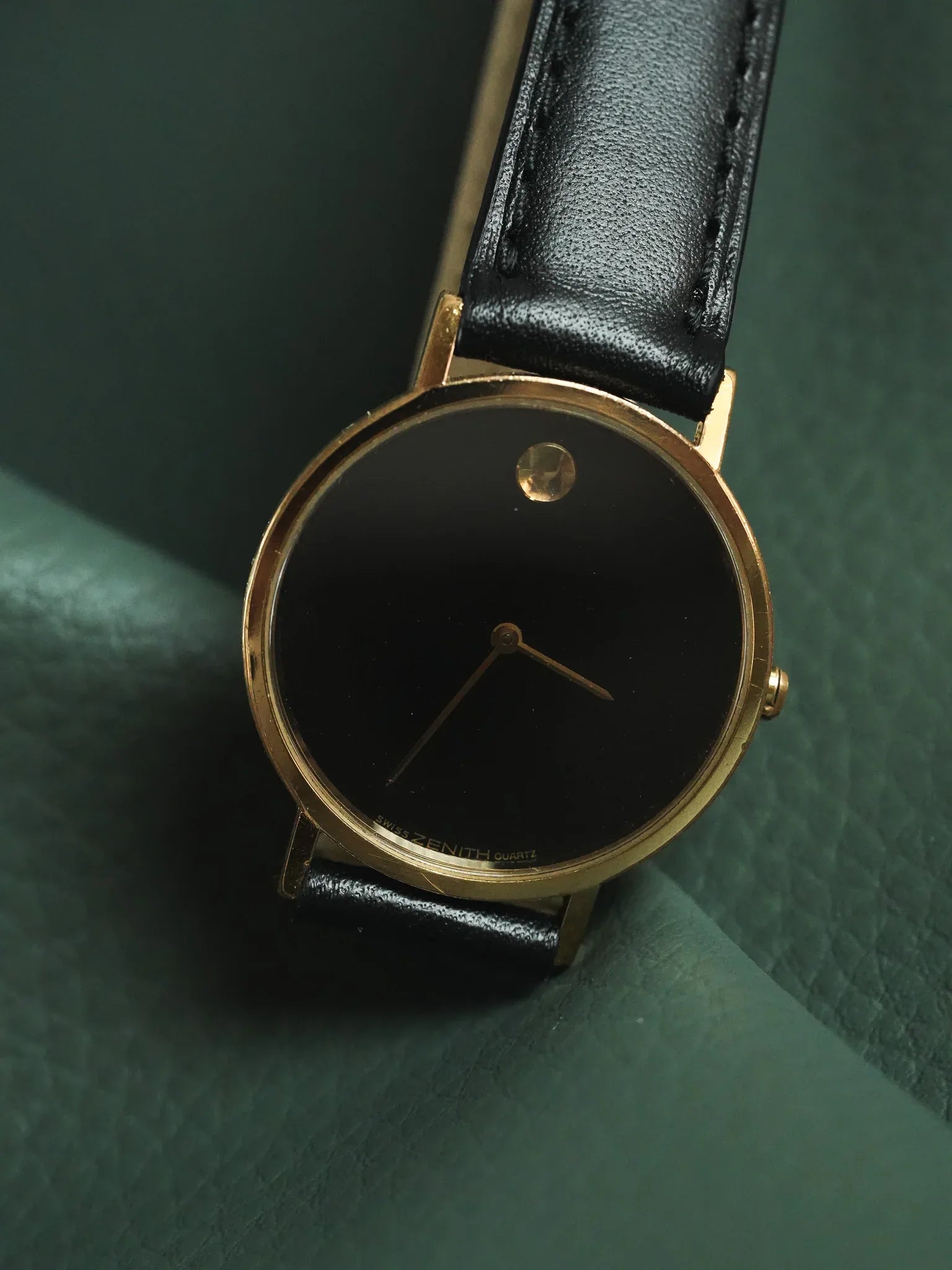 Zenith - Museum Noir Plaqué or - 1990s - Atelier Victor