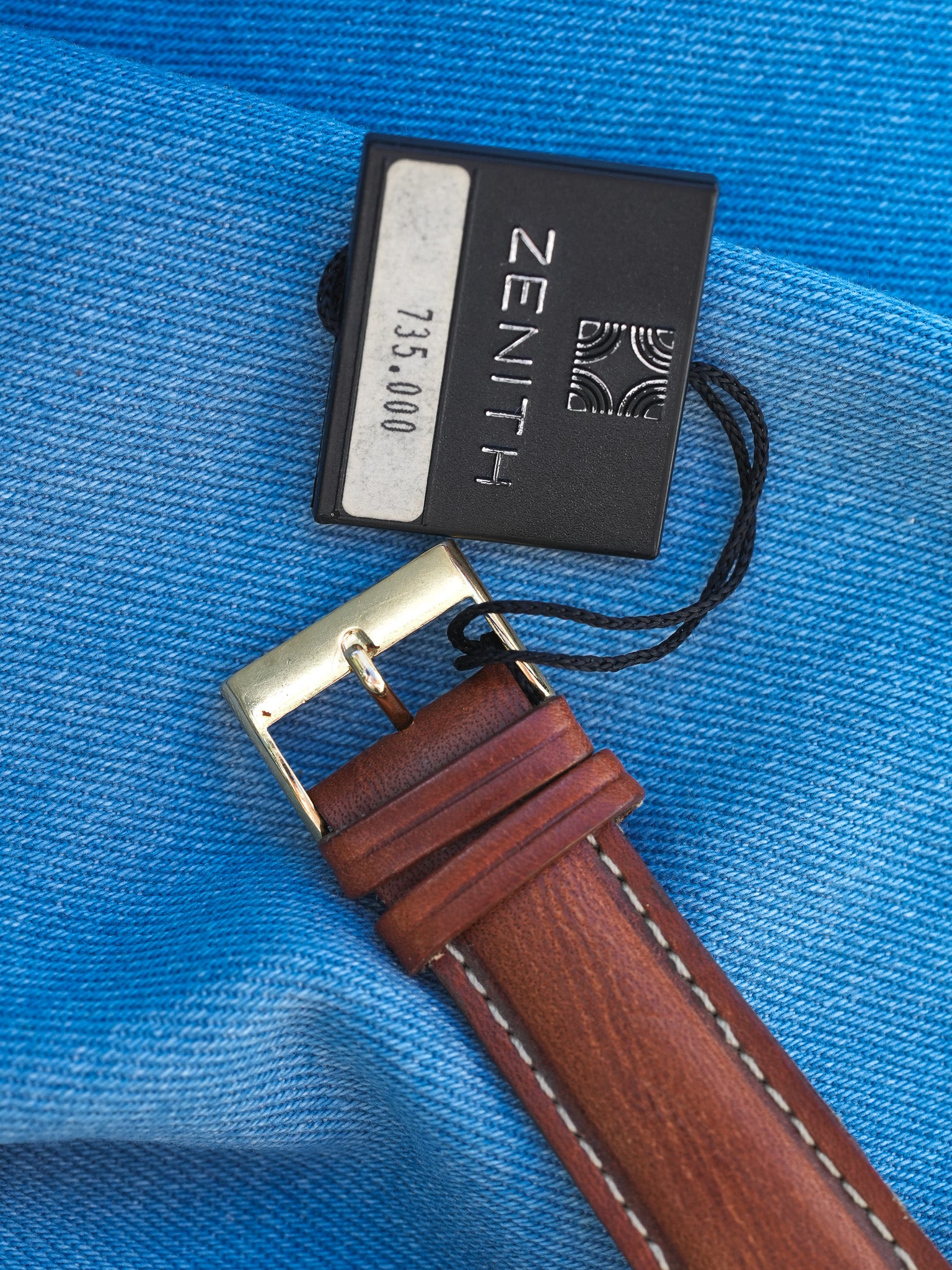Zenith - Phase de lune triple calendar bleu nuit - NOS & Papier - 1980s - Atelier Victor - Vintage Shop