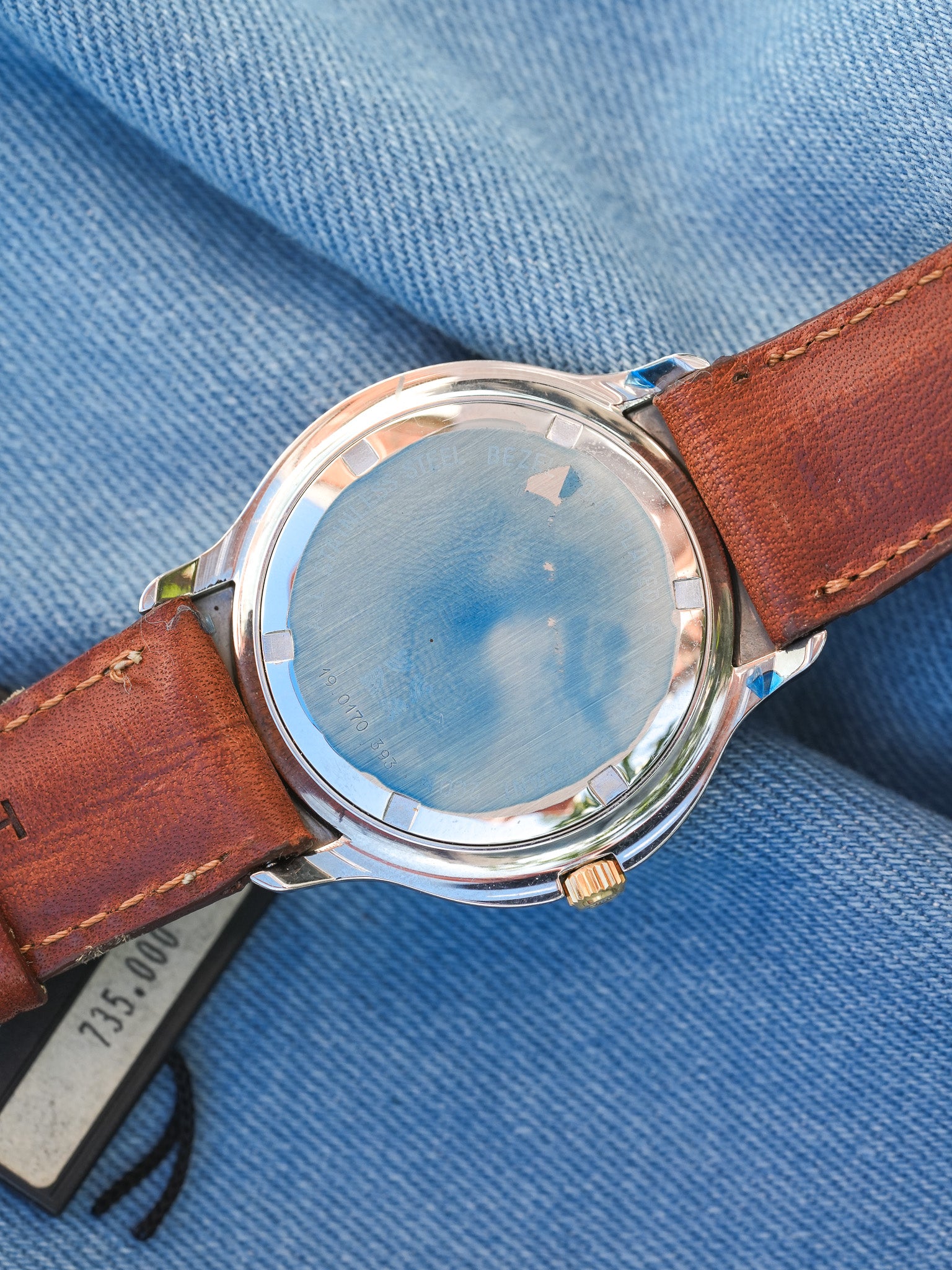 Zenith - Phase de lune triple calendar bleu nuit - NOS & Papier - 1980s - Atelier Victor - Vintage Shop