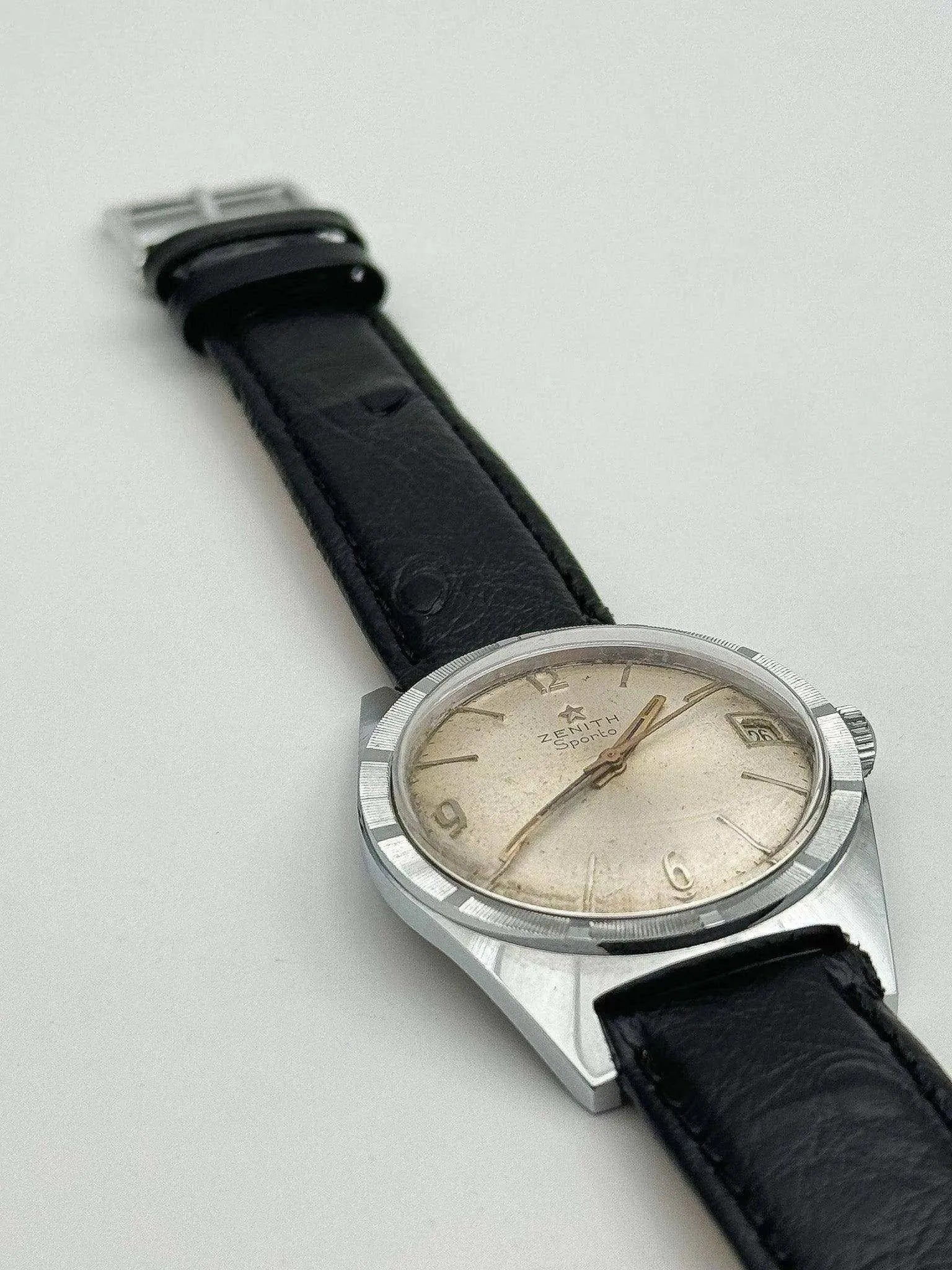 Zenith - Sporto Cadran Patiné - 1970s - Atelier Victor Paris - Vintage Watch Shop Dubai