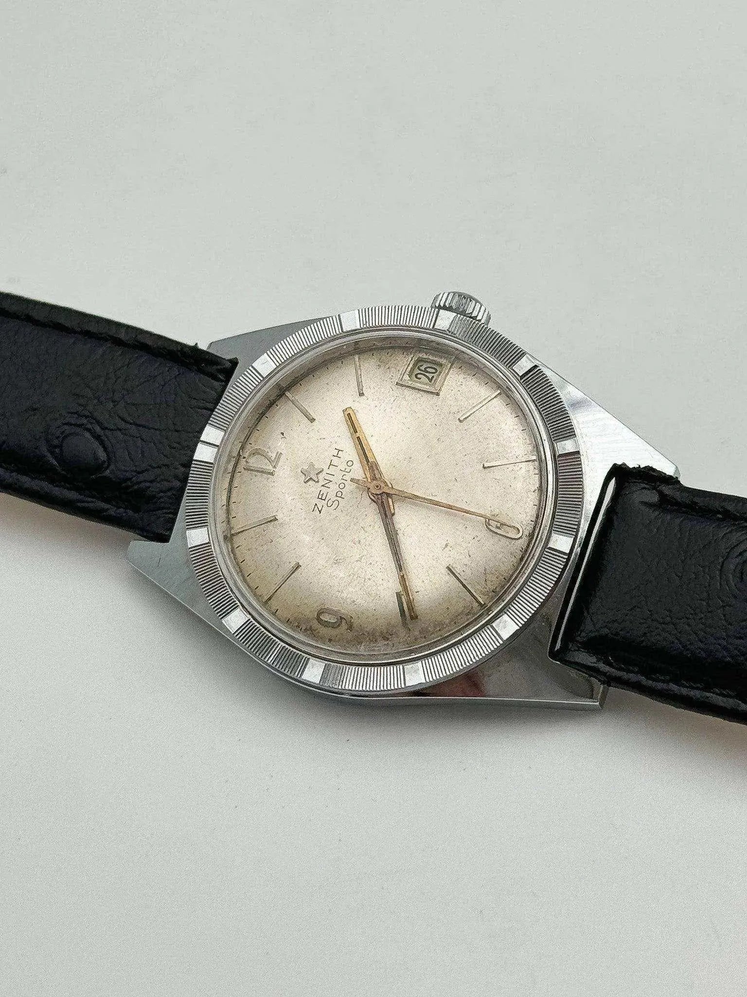 Zenith - Sporto Cadran Patiné - 1970s - Atelier Victor Paris - Vintage Watch Shop Dubai