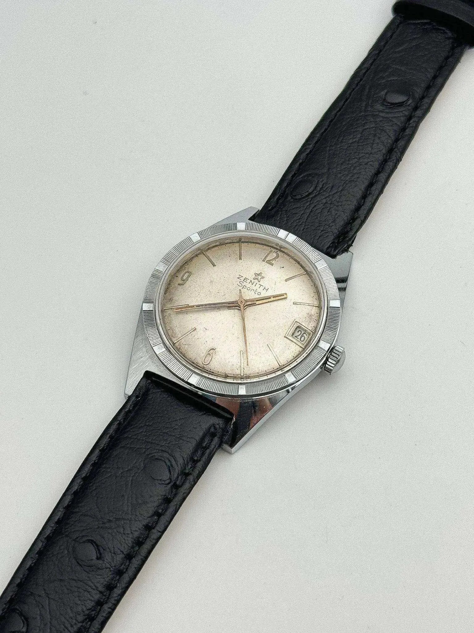 Zenith - Sporto Cadran Patiné - 1970s - Atelier Victor Paris - Vintage Watch Shop Dubai