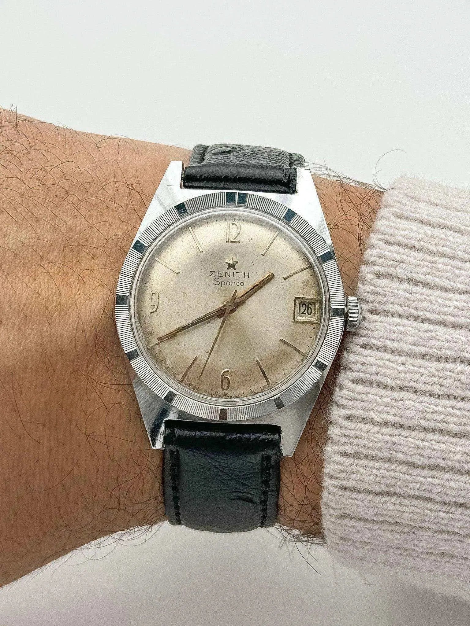 Zenith - Sporto Cadran Patiné - 1970s - Atelier Victor Paris - Vintage Watch Shop Dubai