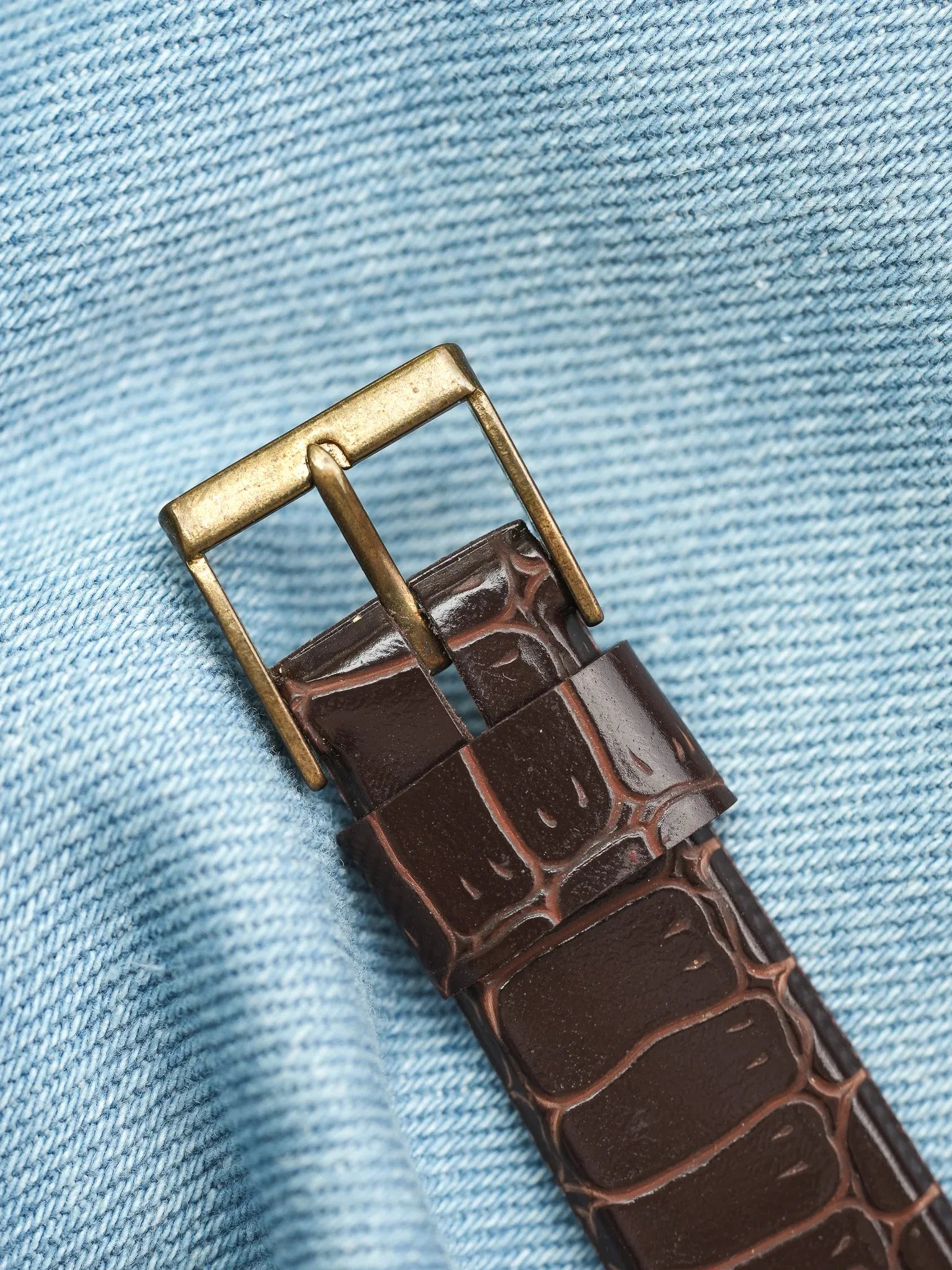 Ziegler - Plaqué or Chocolat Marron Trotteuse Orange - 1970s - Atelier Victor