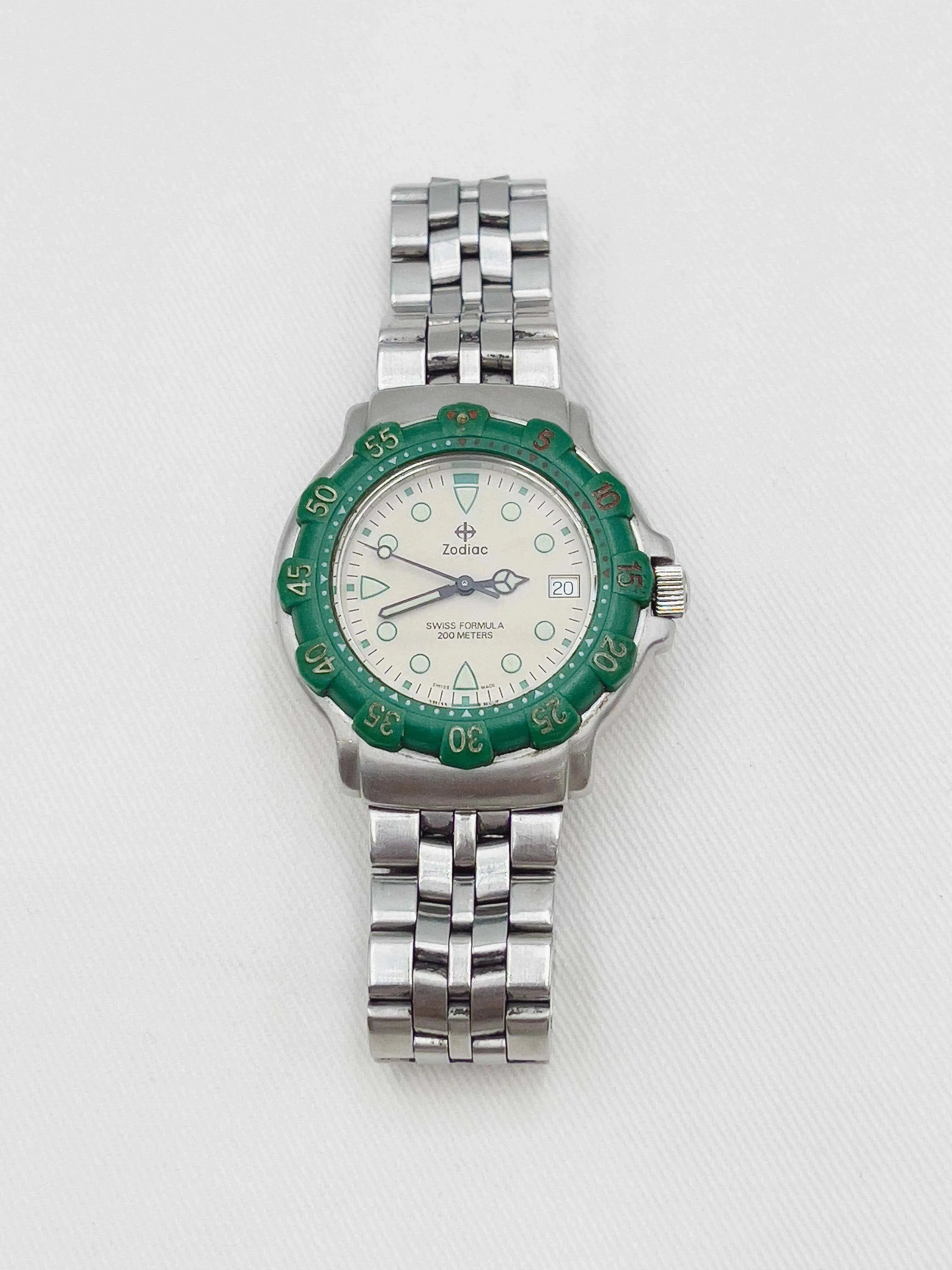 Zodiac - Formula A Green - 1990’s - Atelier Victor Paris - Vintage Watch Shop Dubai