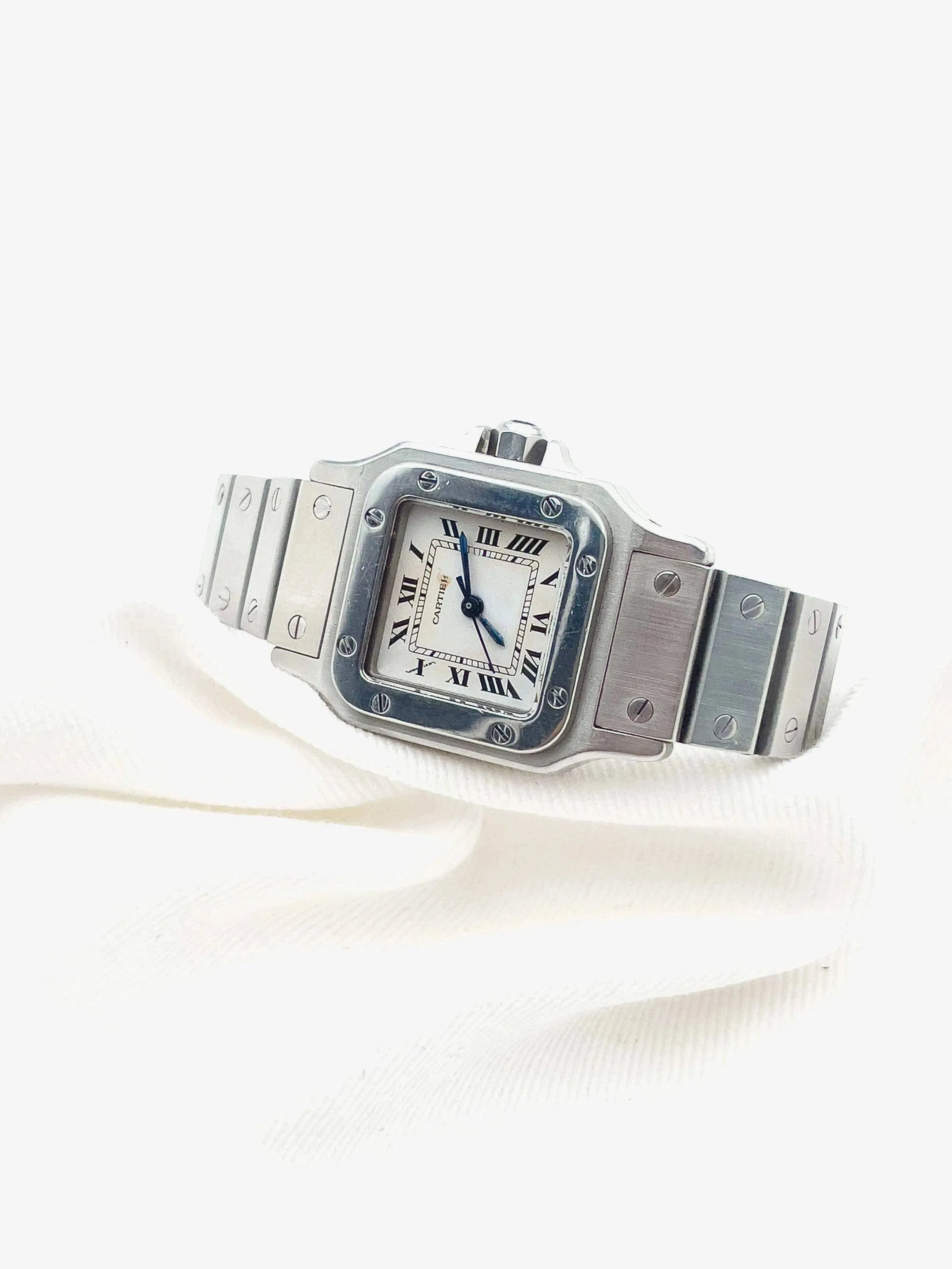Cartier - Santos acier 24mm automatique - 1990s - Atelier Victor - Vintage Shop