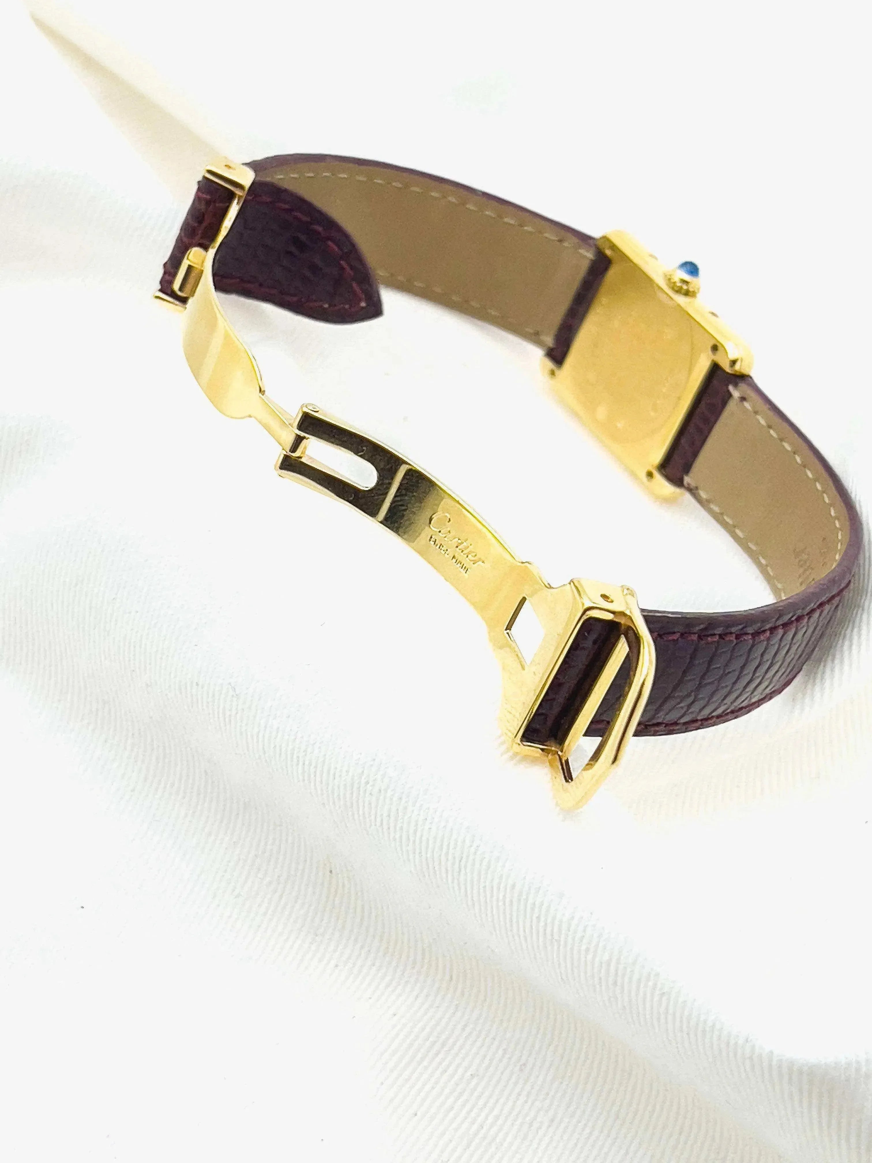 Cartier - Tank Must Vermeil Boucle Déployante Gris - 1990s - Atelier Victor - Vintage Shop