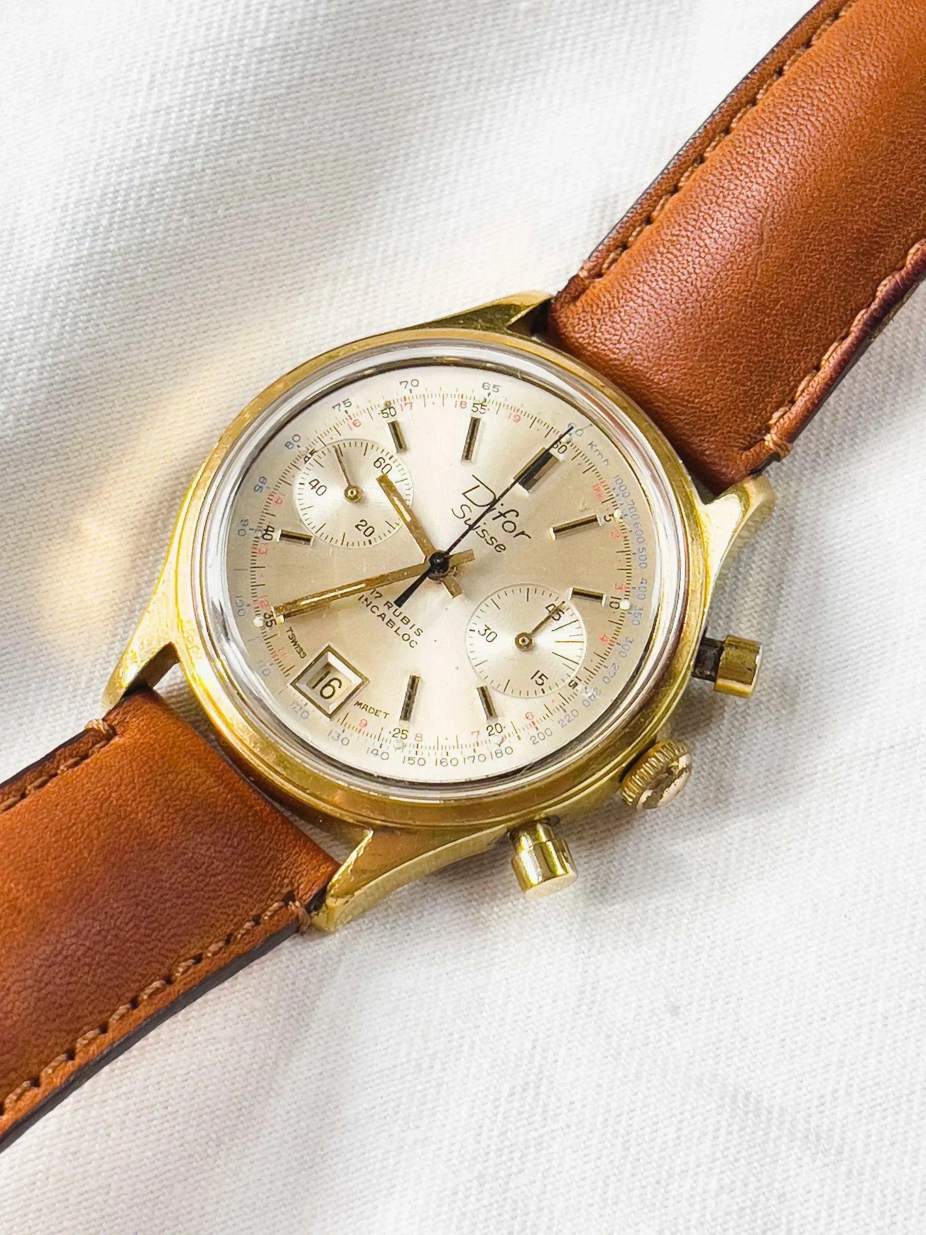 Difor Suisse - Chronographe Valjoux - 1950s - Atelier Victor