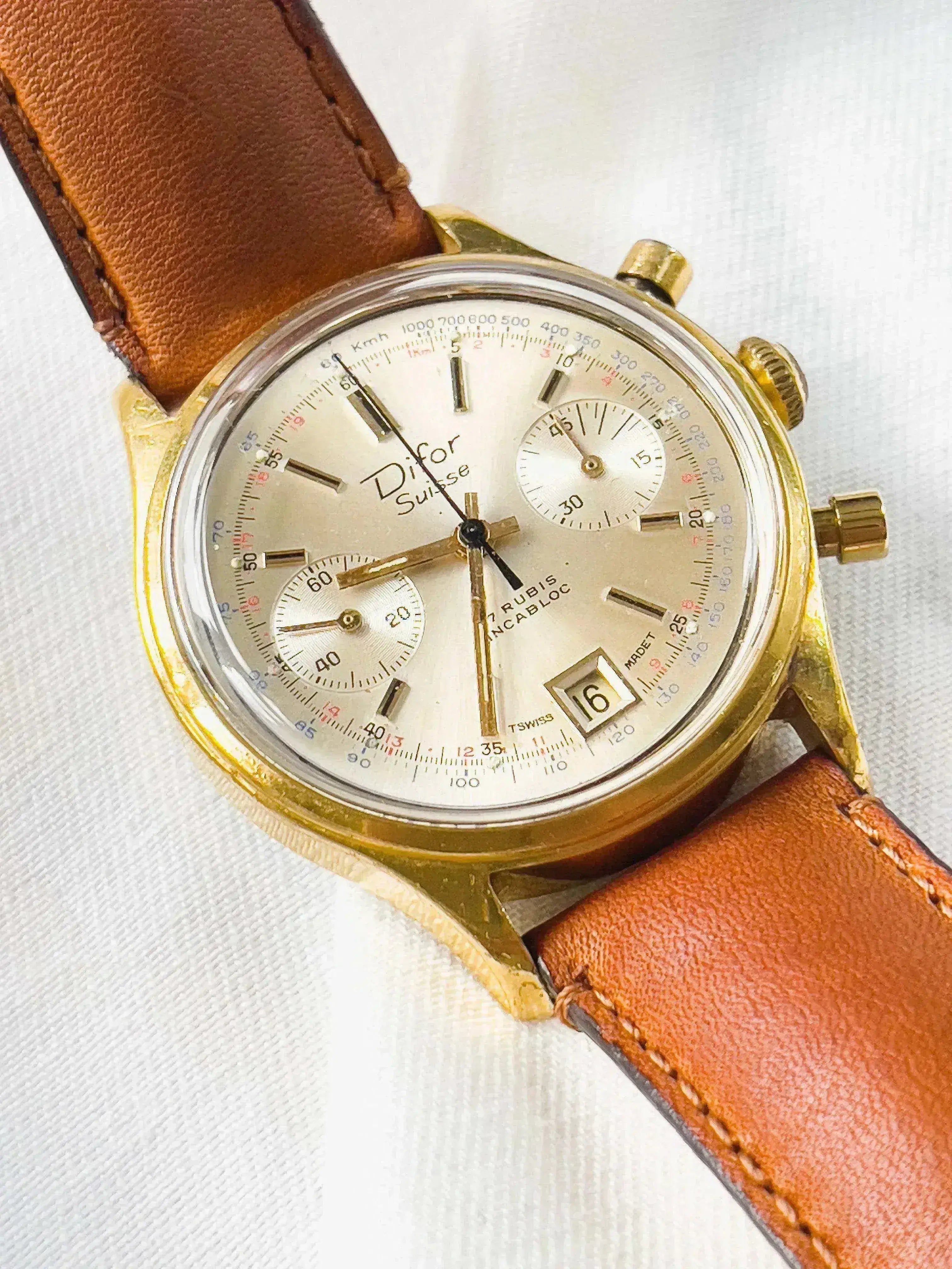 Difor Suisse - Chronographe Valjoux - 1950s - Atelier Victor