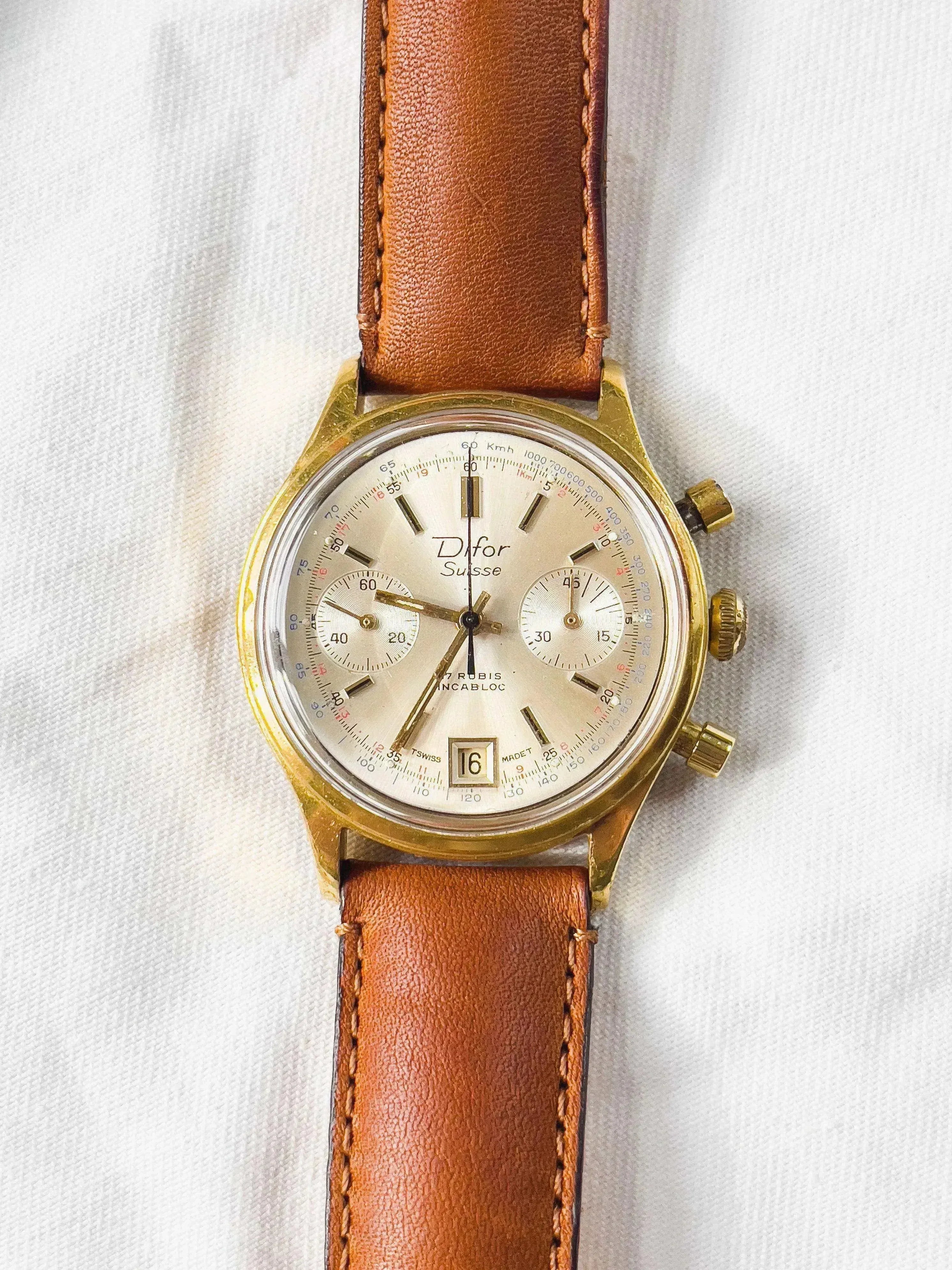 Difor Suisse - Chronographe Valjoux - 1950s - Atelier Victor - Vintage Shop