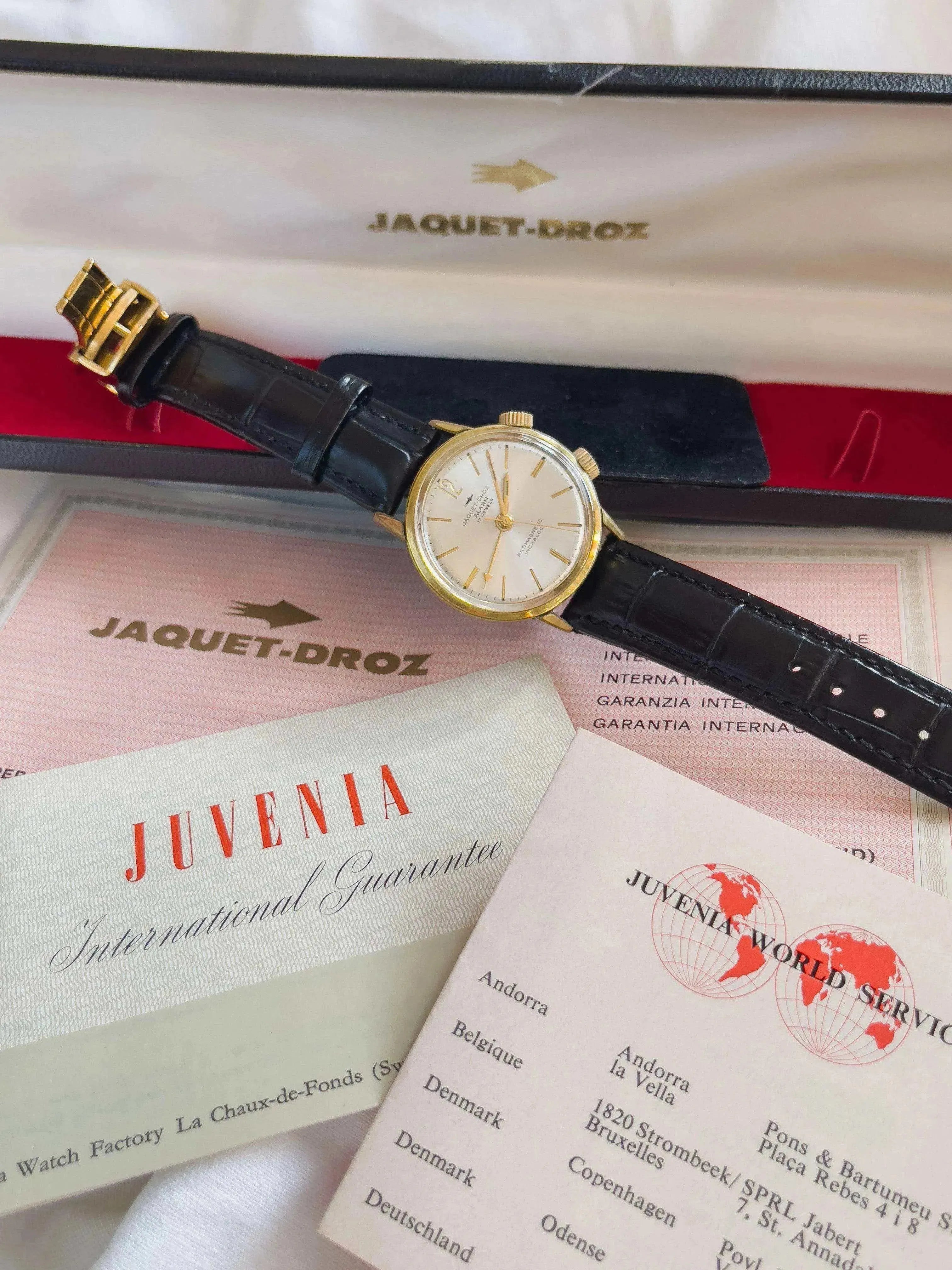 Jacquet Droz - Alarm - 1970s - Atelier Victor Paris - Vintage Watch Shop Dubai