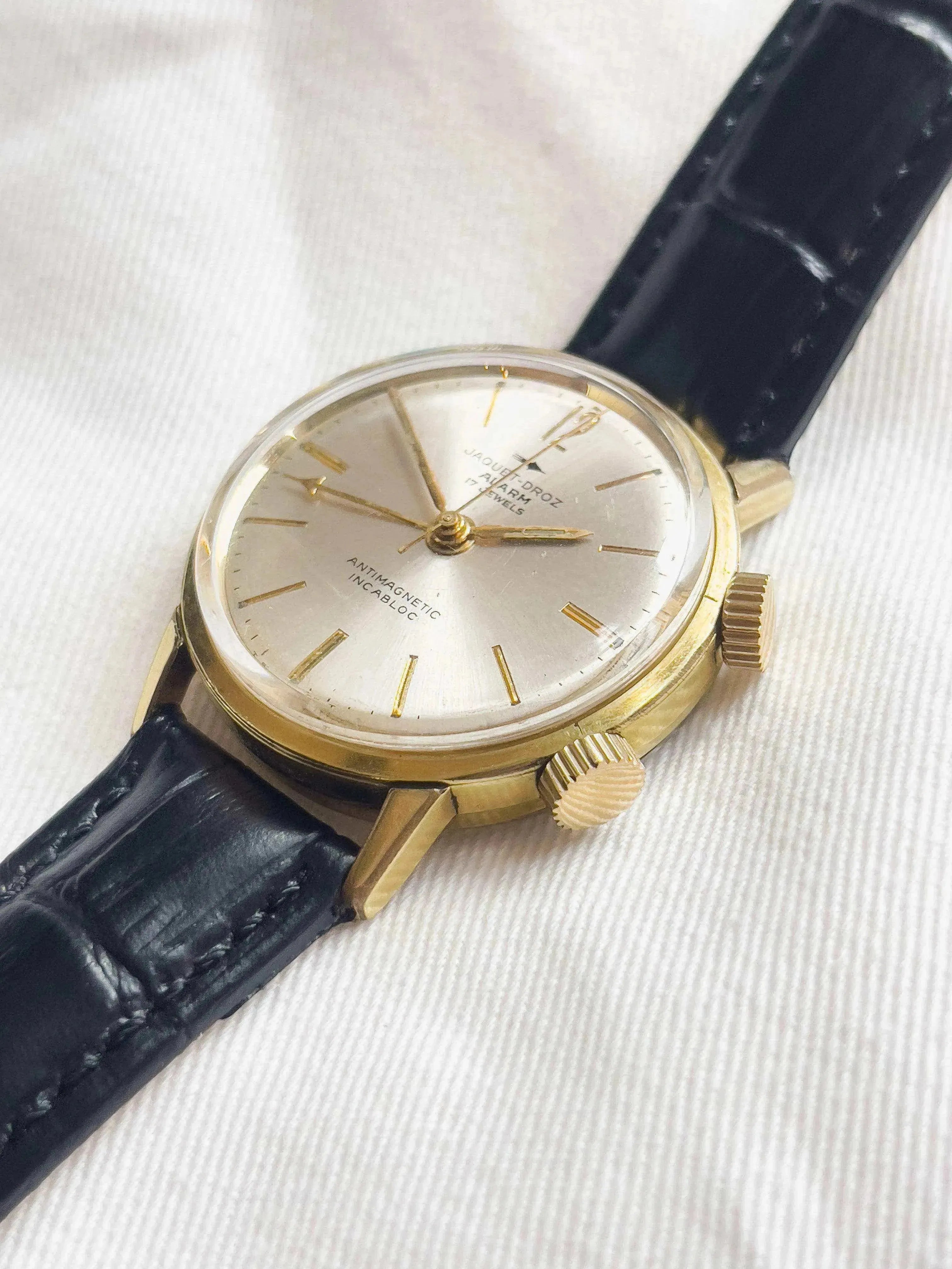 Jacquet Droz - Alarm - 1970s - Atelier Victor Paris - Vintage Watch Shop Dubai