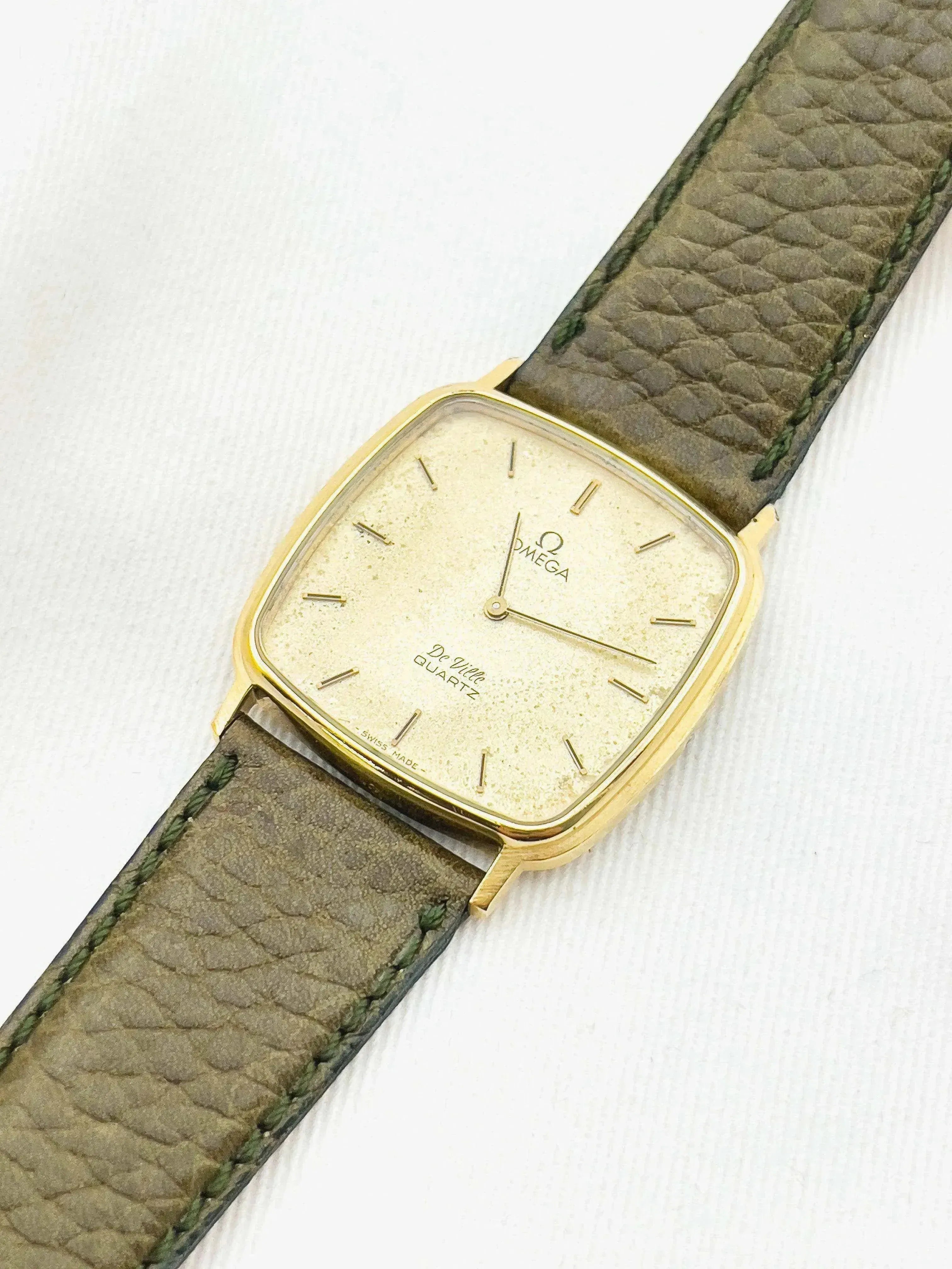 Omega - De Ville Gold Square Patine Kaki - 1970s - Atelier Victor
