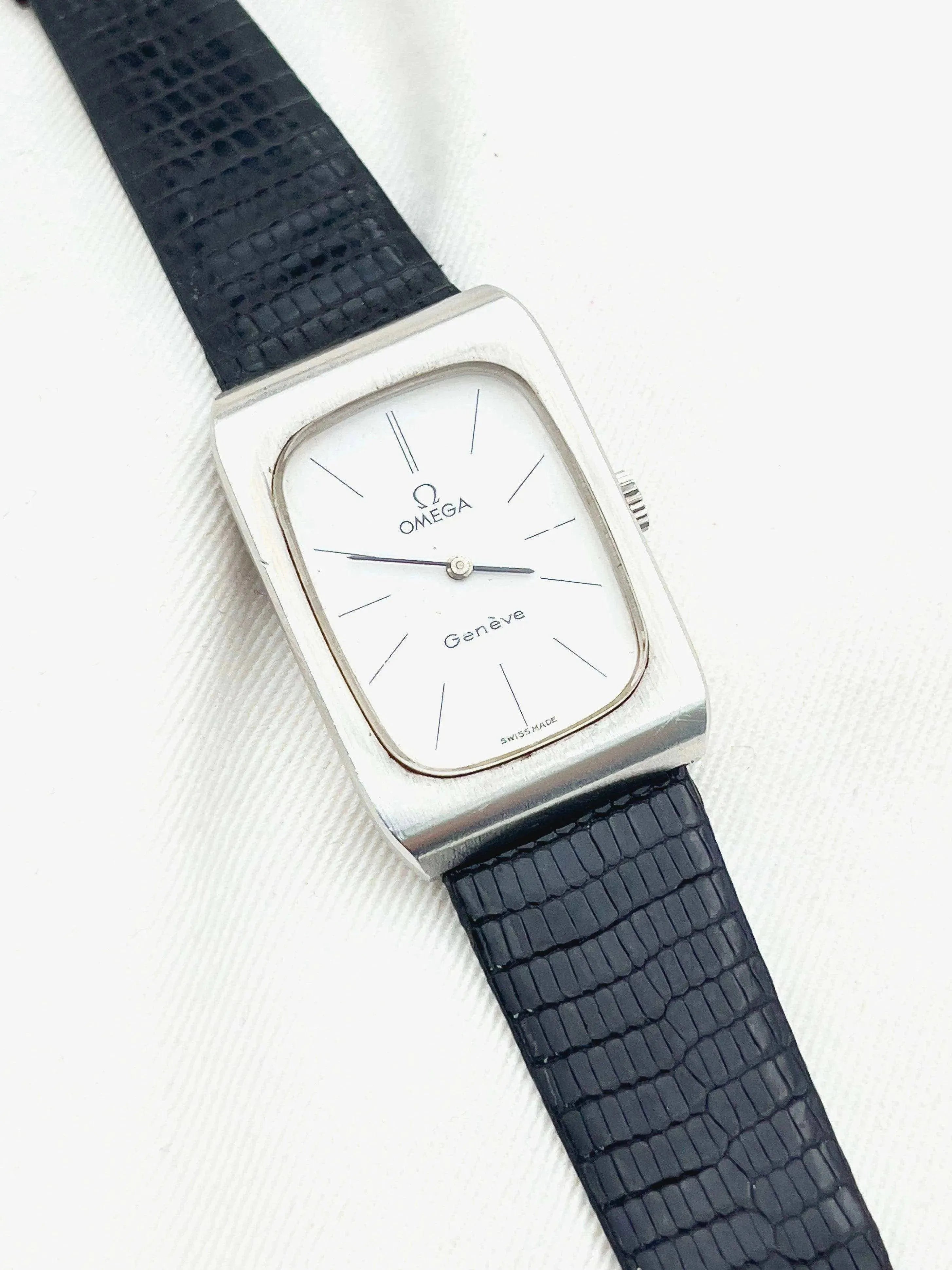 Omega - Genève Rectangulaire Acier 111.0123 - 1973 - Atelier Victor Paris - Vintage Watch Shop Dubai