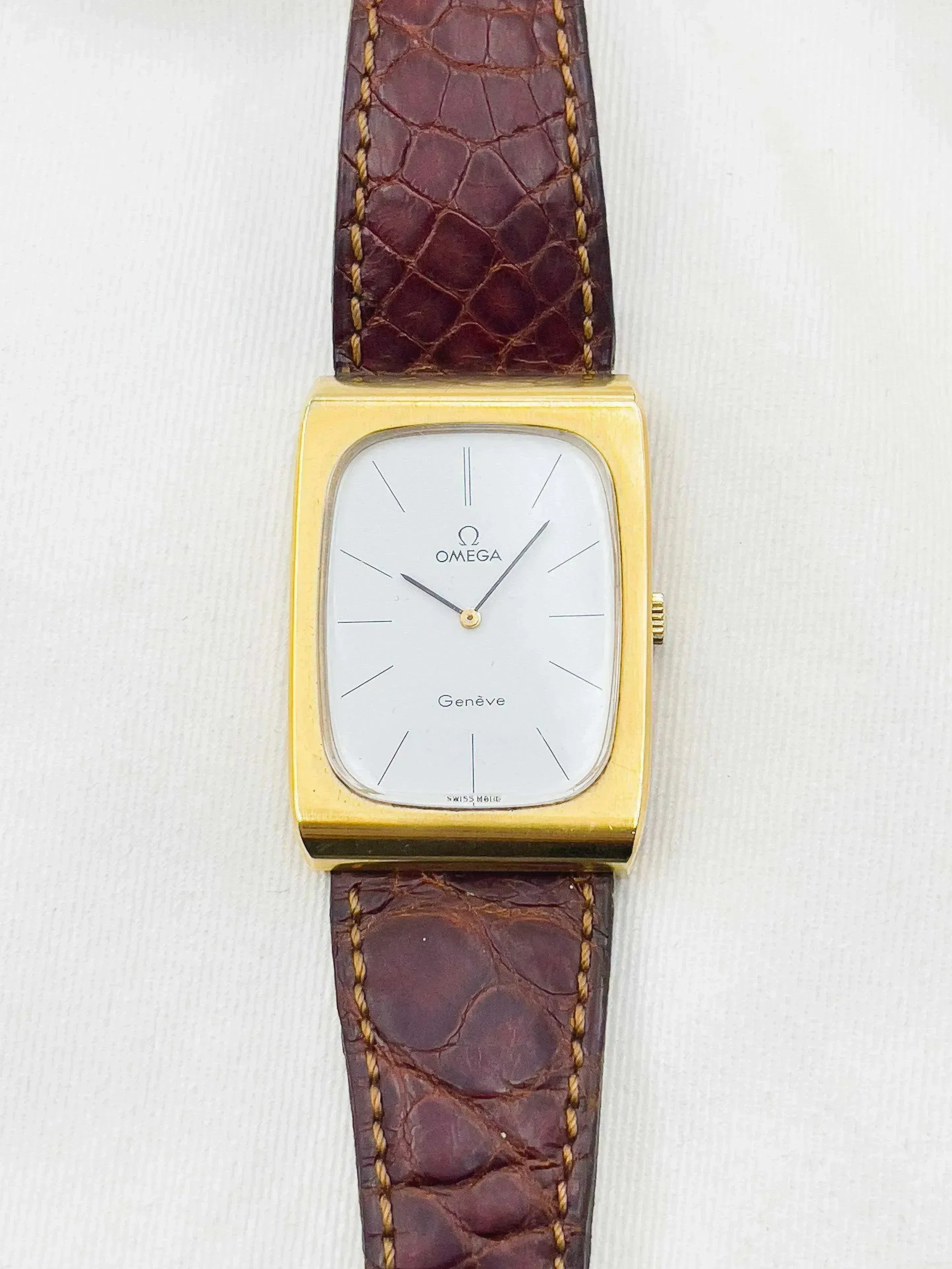 Omega - Genève Rectangulaire Plaqué Or - 1973 - Atelier Victor