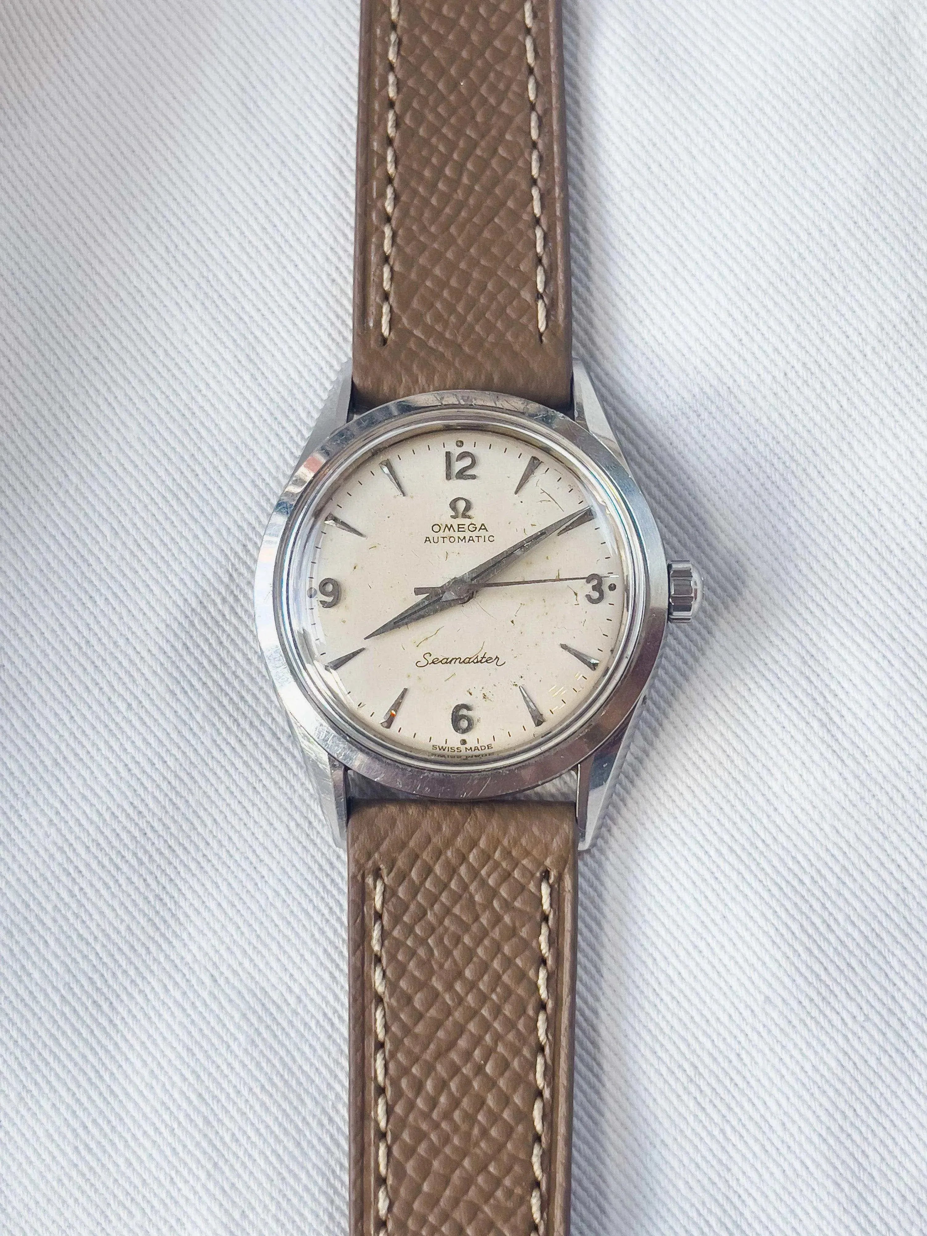 Omega - Seamaster Beige 34mm calibre 471 - 1956 - Atelier Victor