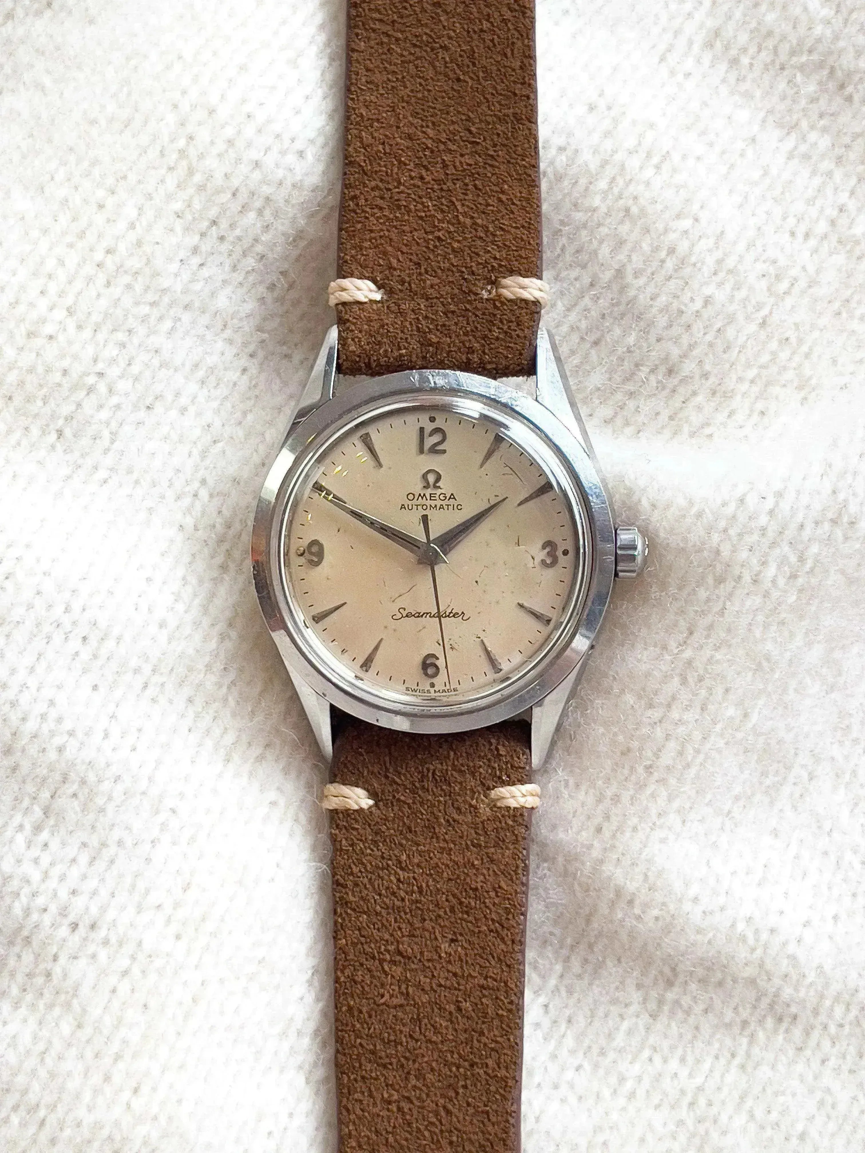 Omega - Seamaster Beige 34mm calibre 471 - 1956 - Atelier Victor
