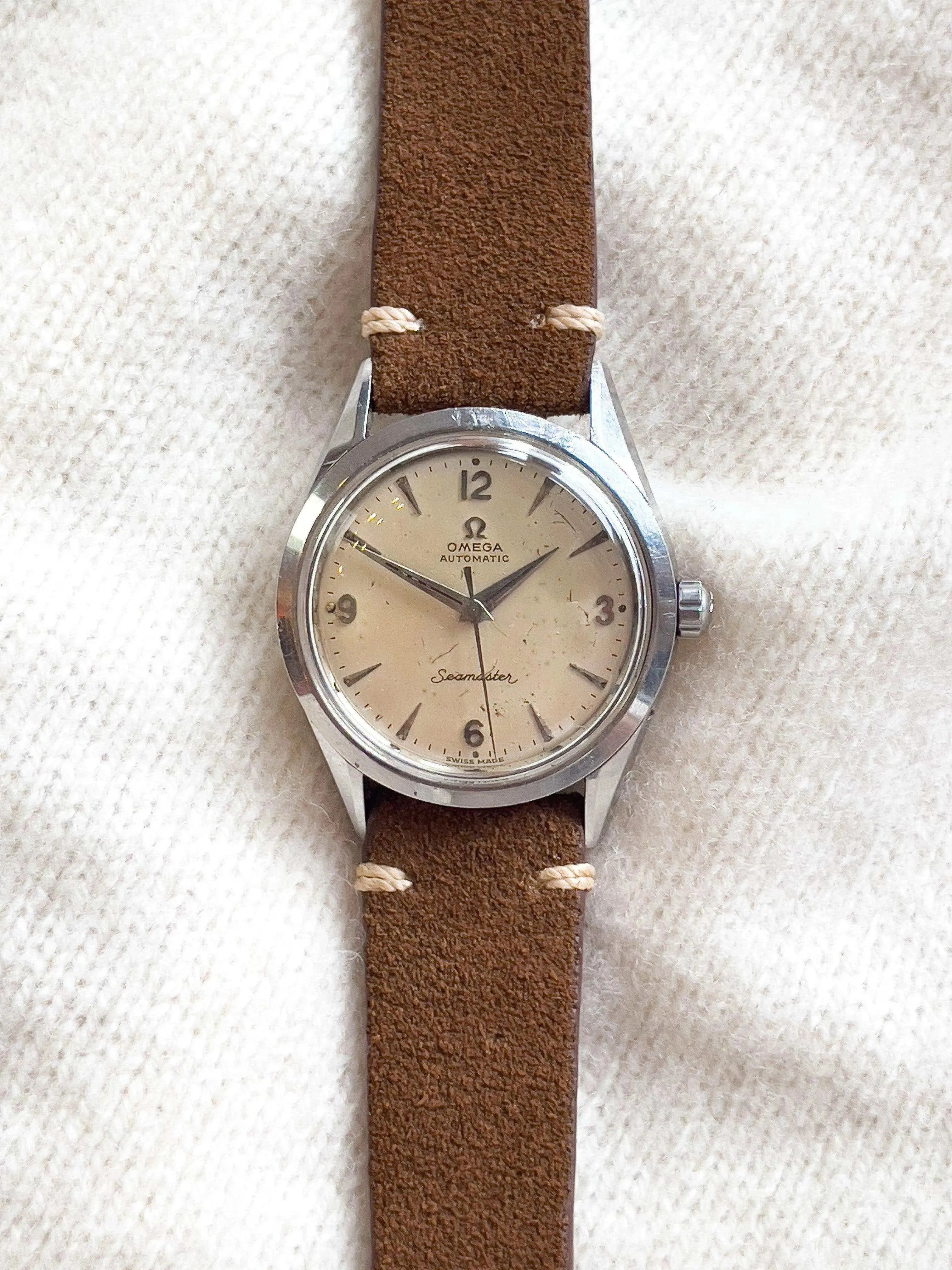 Omega - Seamaster Beige 34mm calibre 471 - 1956 - Atelier Victor