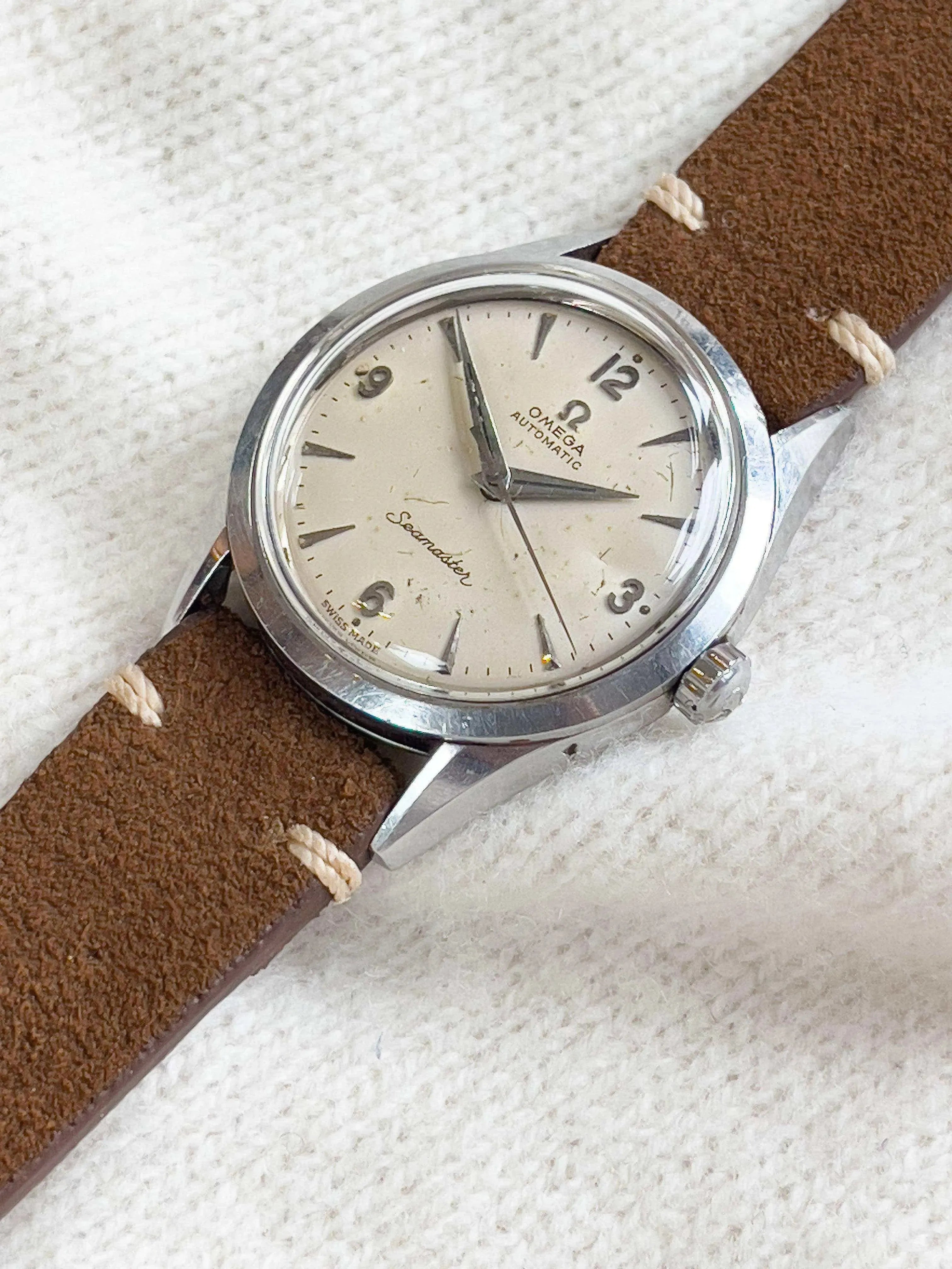 Omega - Seamaster Beige 34mm calibre 471 - 1956 - Atelier Victor