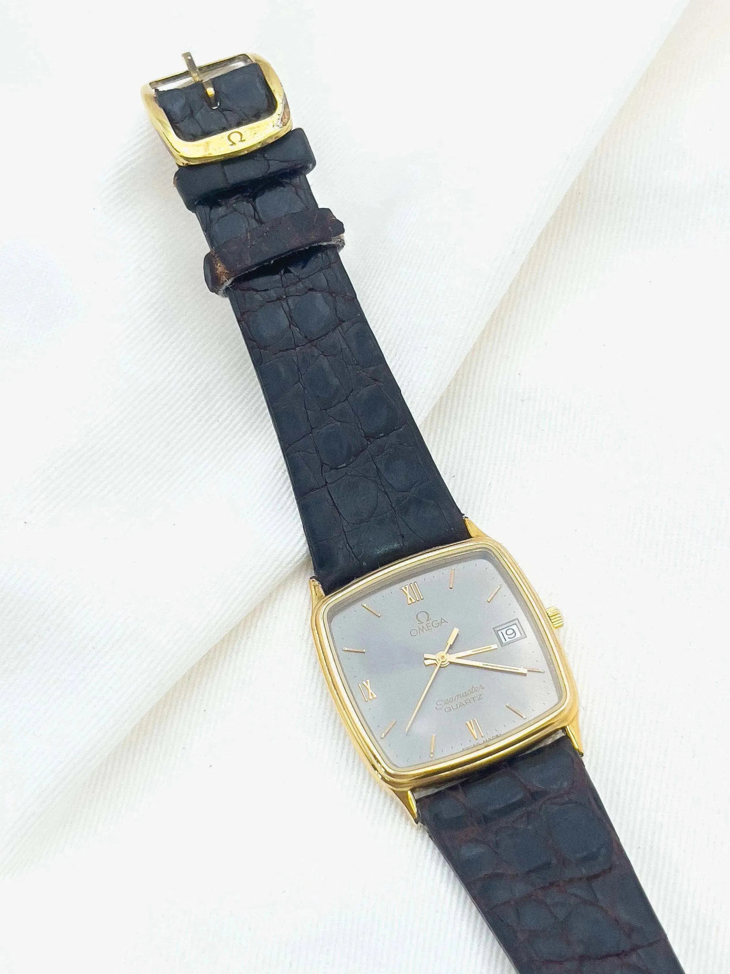 Omega - Seamaster Quartz Gris Sidéral - 1983 - Atelier Victor Paris - Vintage Watch Shop Dubai