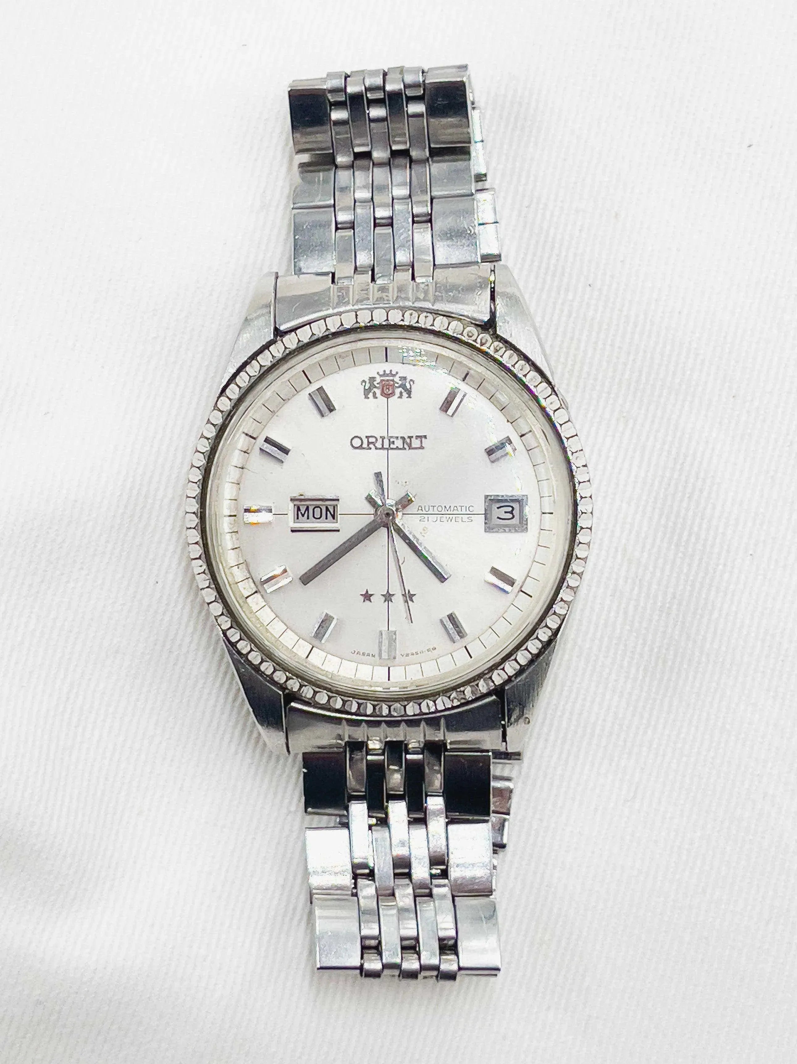 Orient - Cannelée Day Date - 1970s - Atelier Victor