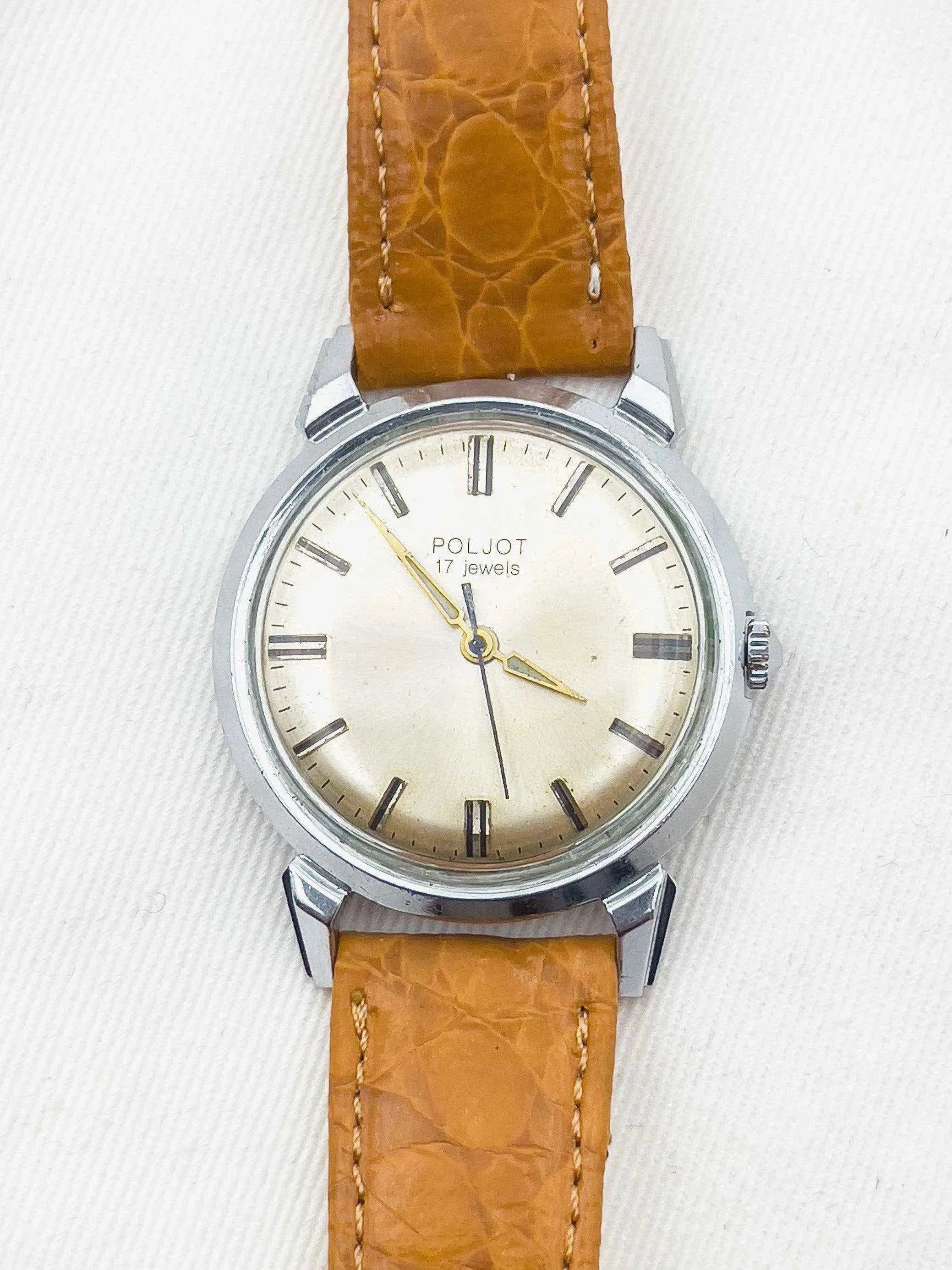 Poljot - Acier Cadran doré clair - 1980s - Atelier Victor