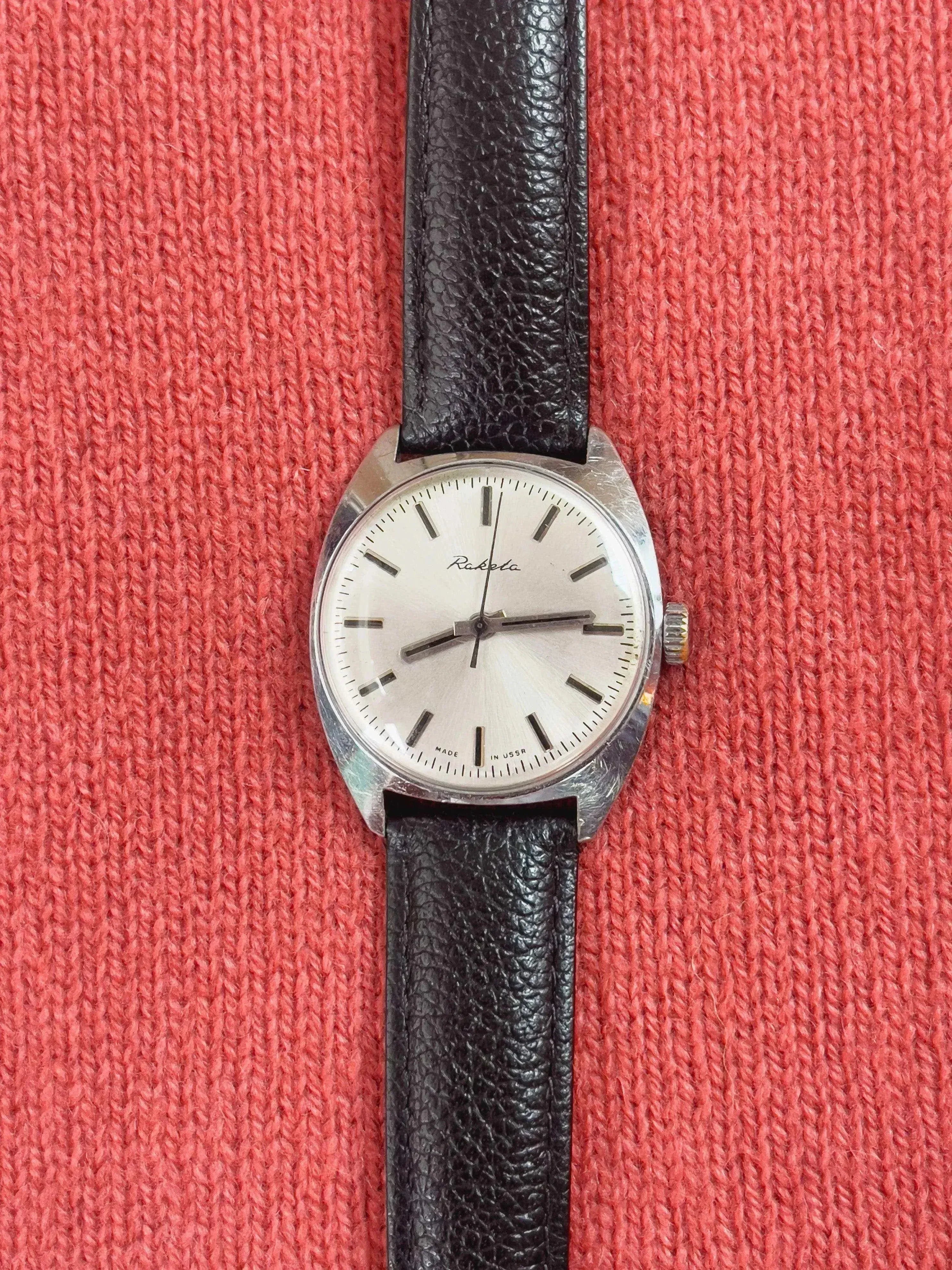 Raketa - Dress Watch Index noir - 1970s - Atelier Victor