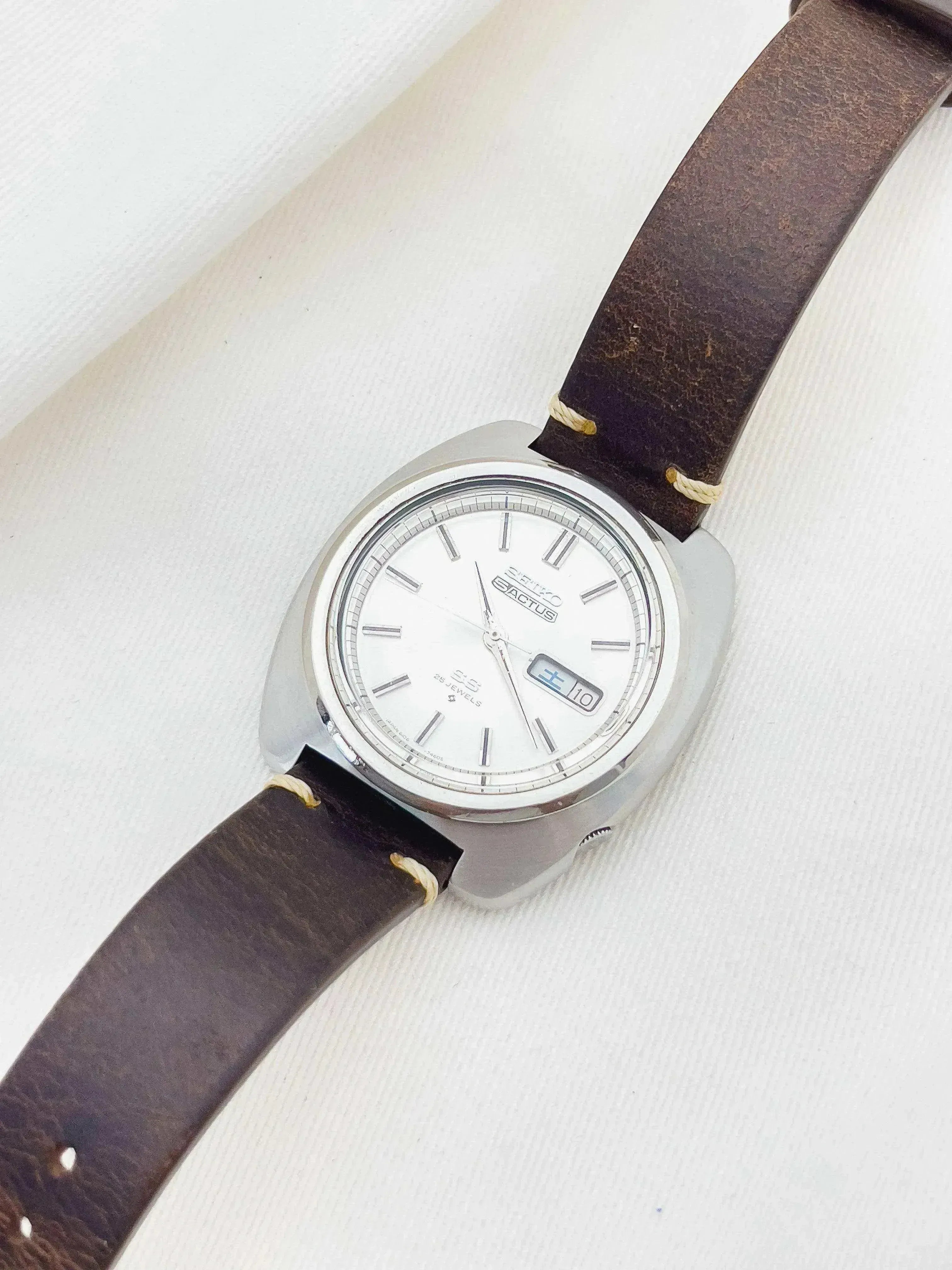 Seiko - 5 Actus Kanji Cuir 40mm - 1970 - Atelier Victor