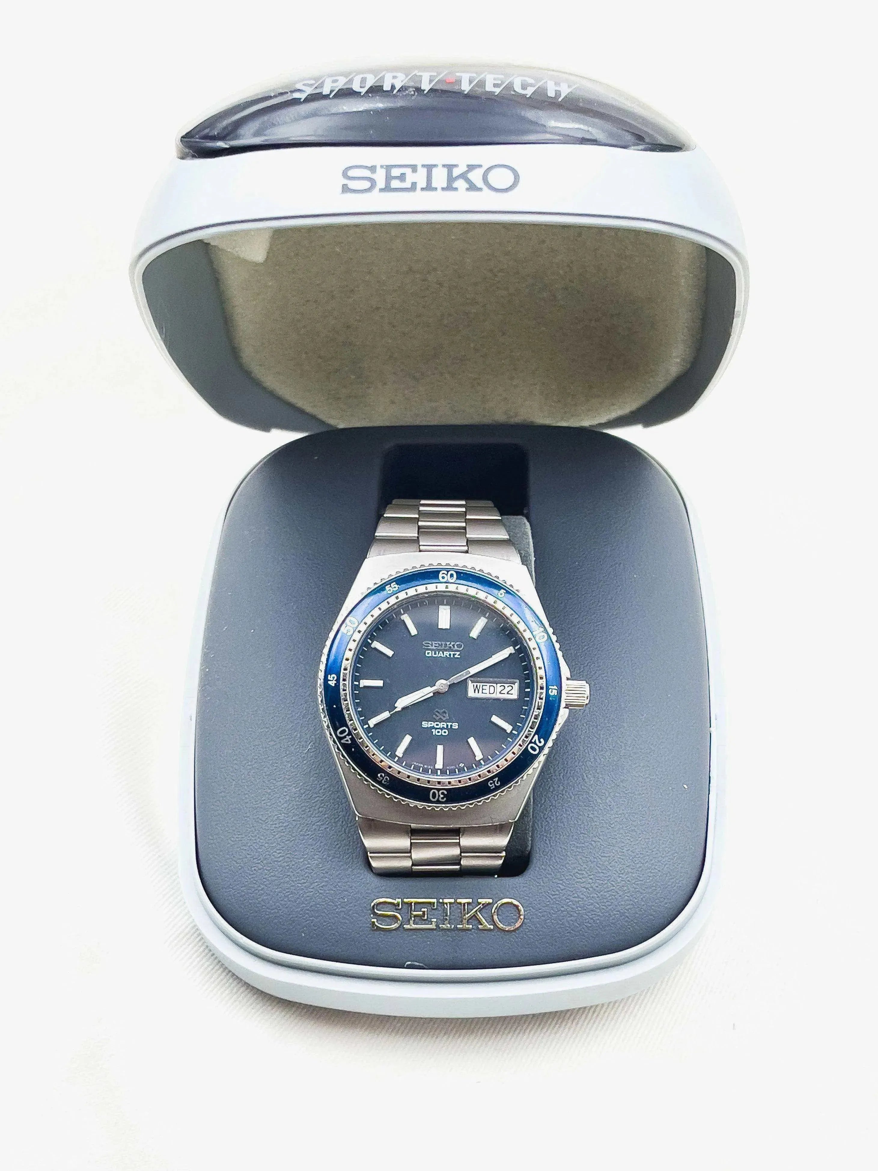 Seiko - Sport 100 Quartz - boite - 1984 - Atelier Victor