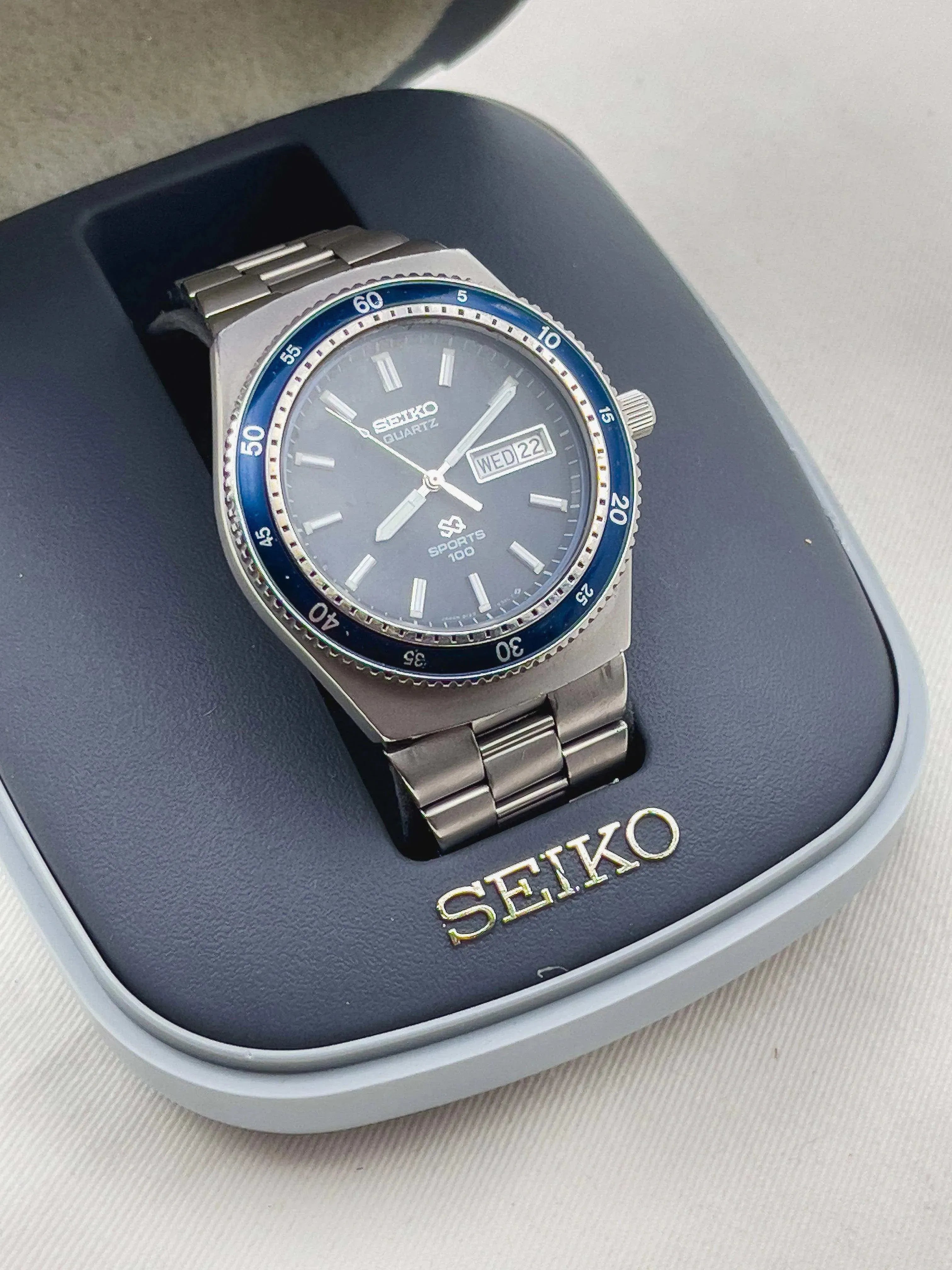 Seiko - Sport 100 Quartz - boite - 1984 - Atelier Victor
