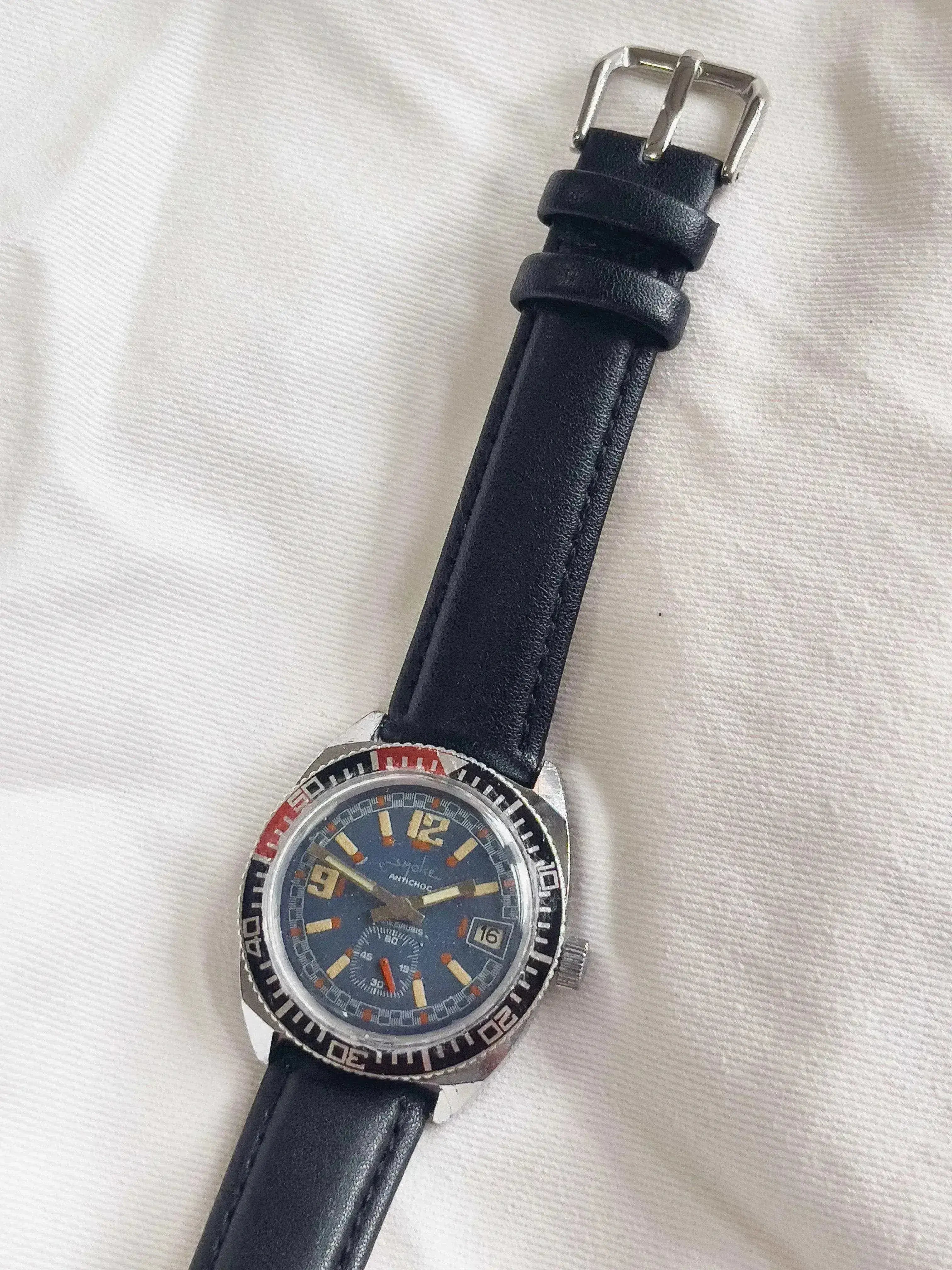 Smoke - Plongeuse Blue Dial - 1960/70s - Atelier Victor