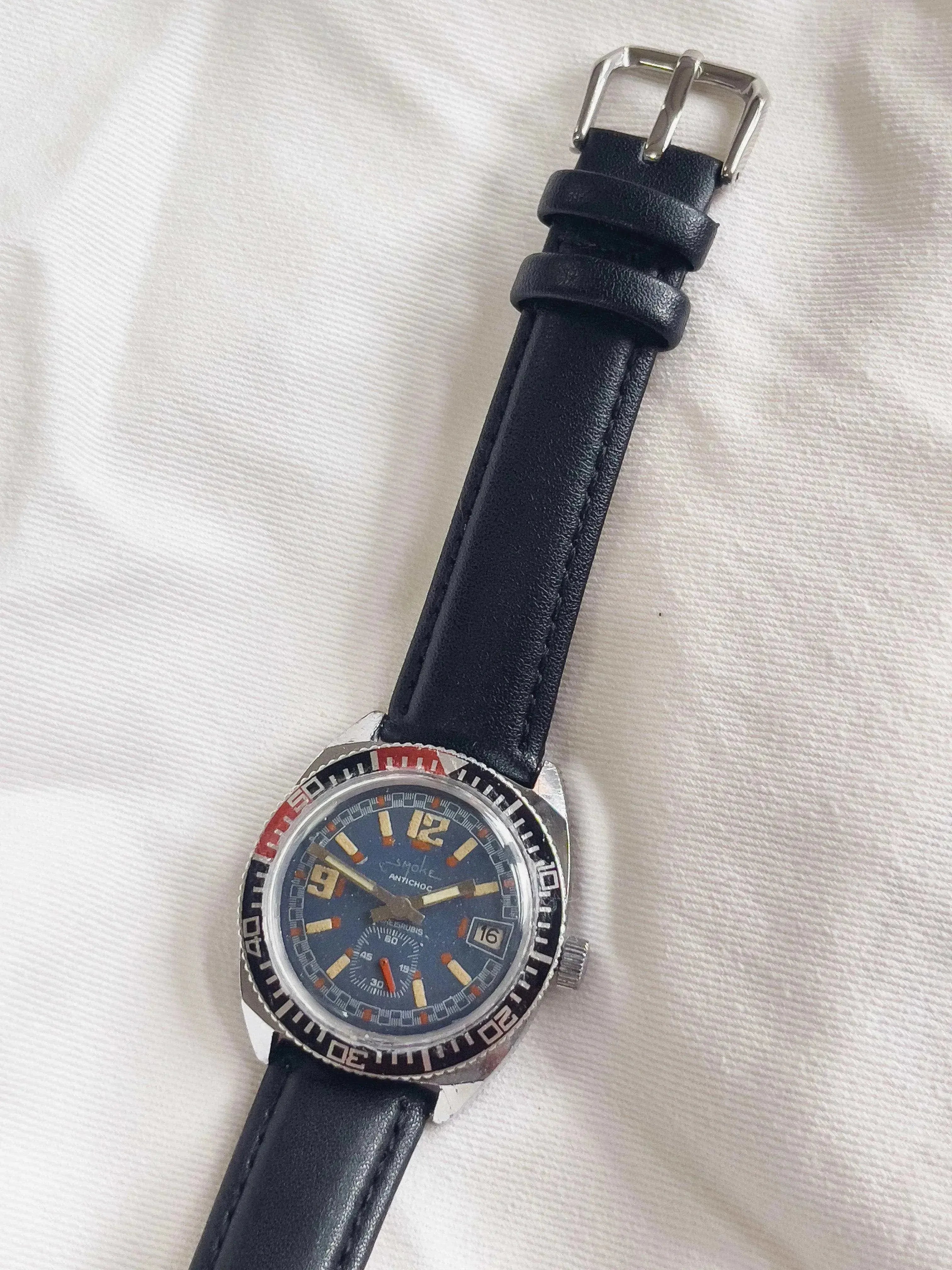 Smoke - Plongeuse Blue Dial - 1960/70s - Atelier Victor - Vintage Shop