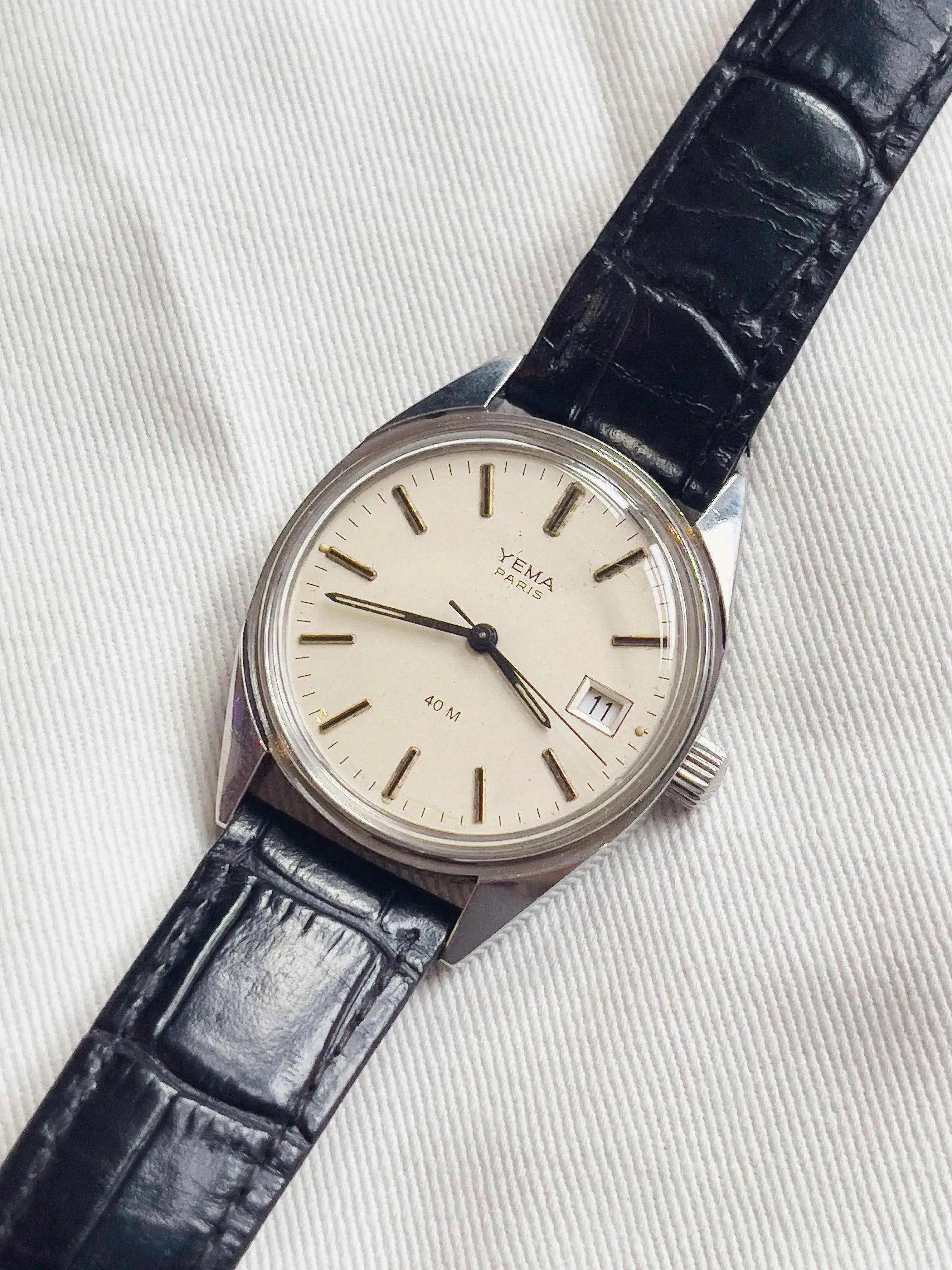 Yema - Cream dial - 1970s - Atelier Victor - Vintage Shop