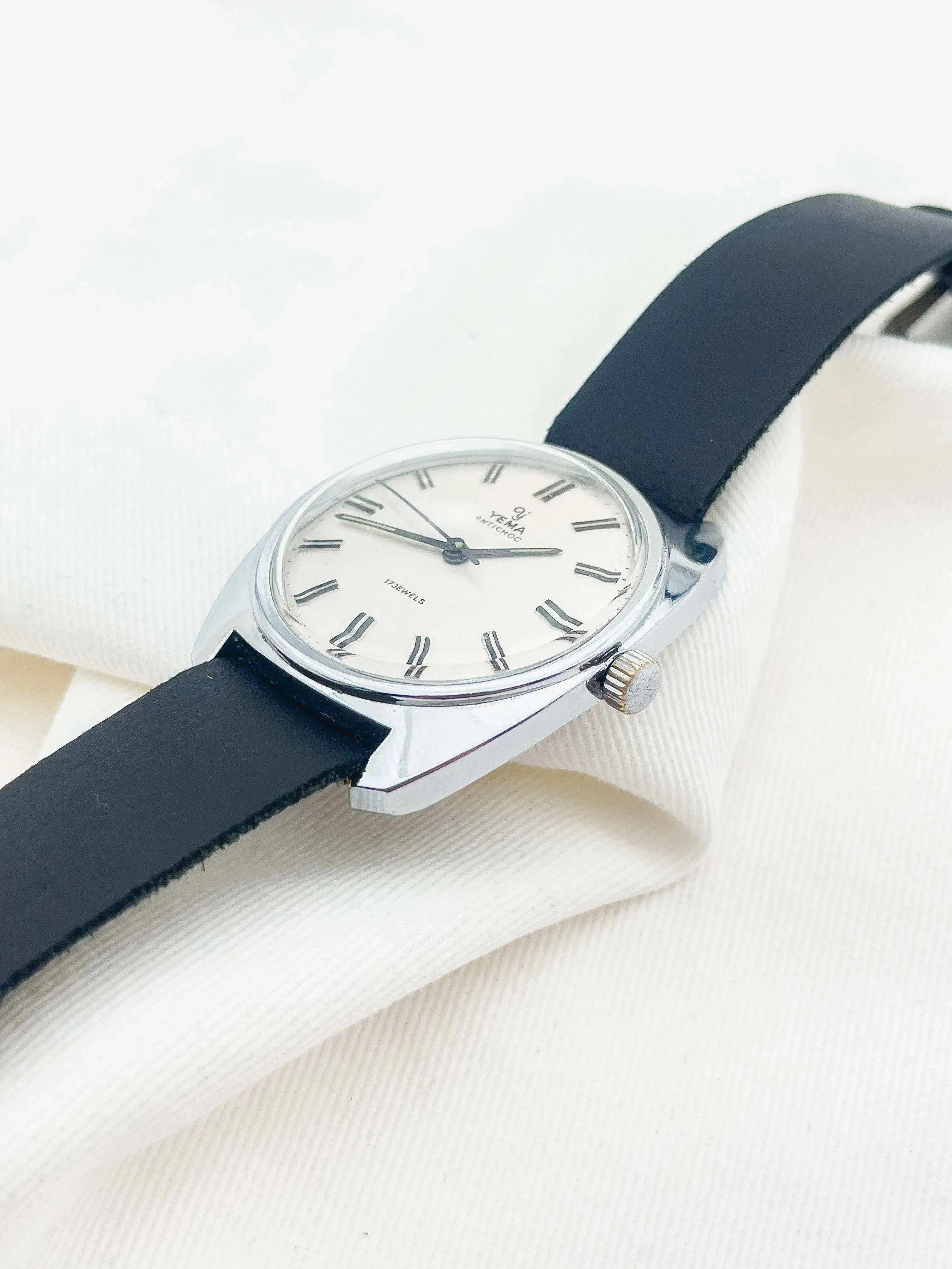 Yema - dress watch acier - 1960s - Atelier Victor - Vintage Shop
