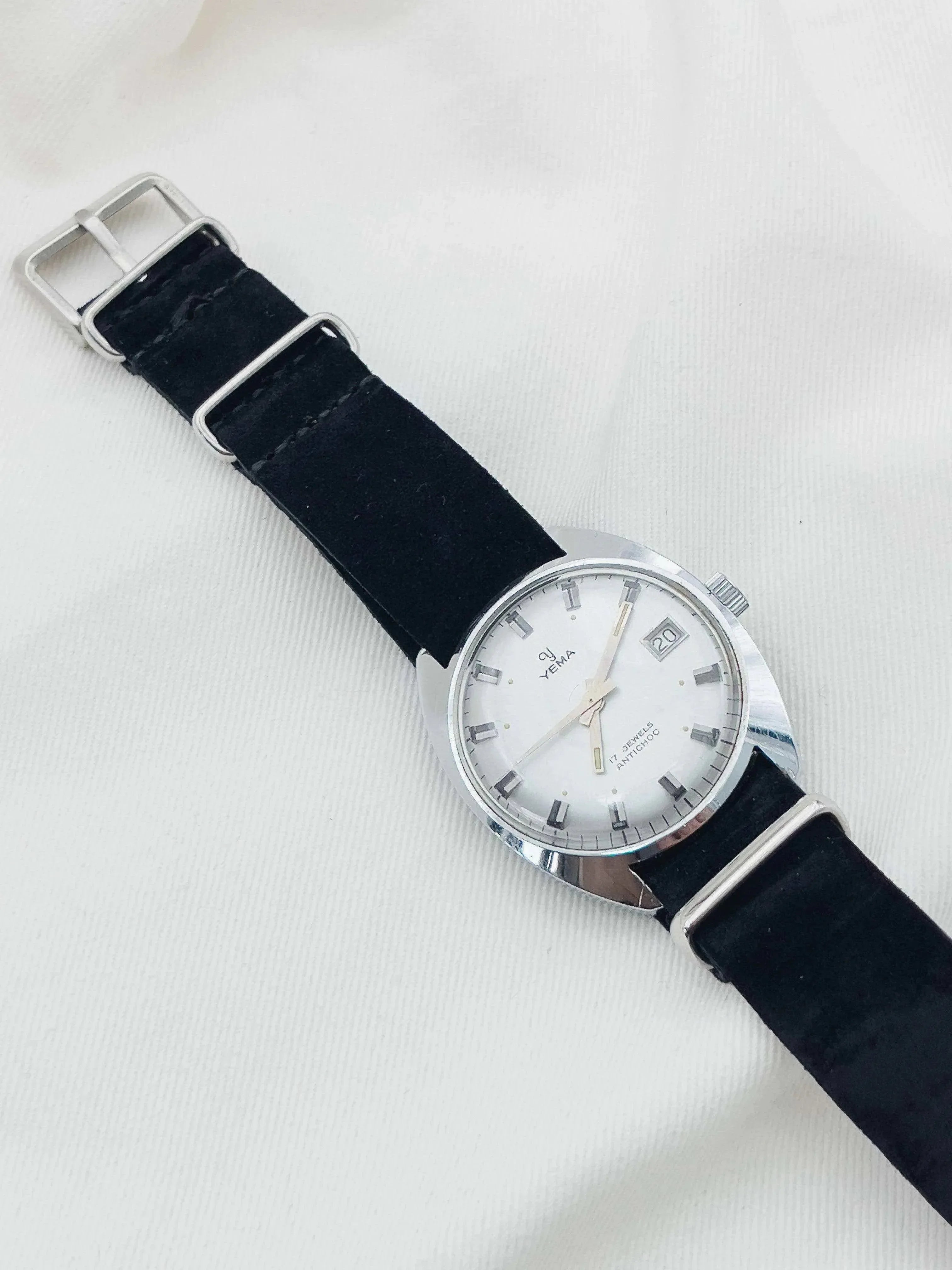 Yema - Dress Watch Acier Date nato - 1960s - Atelier Victor - Vintage Shop