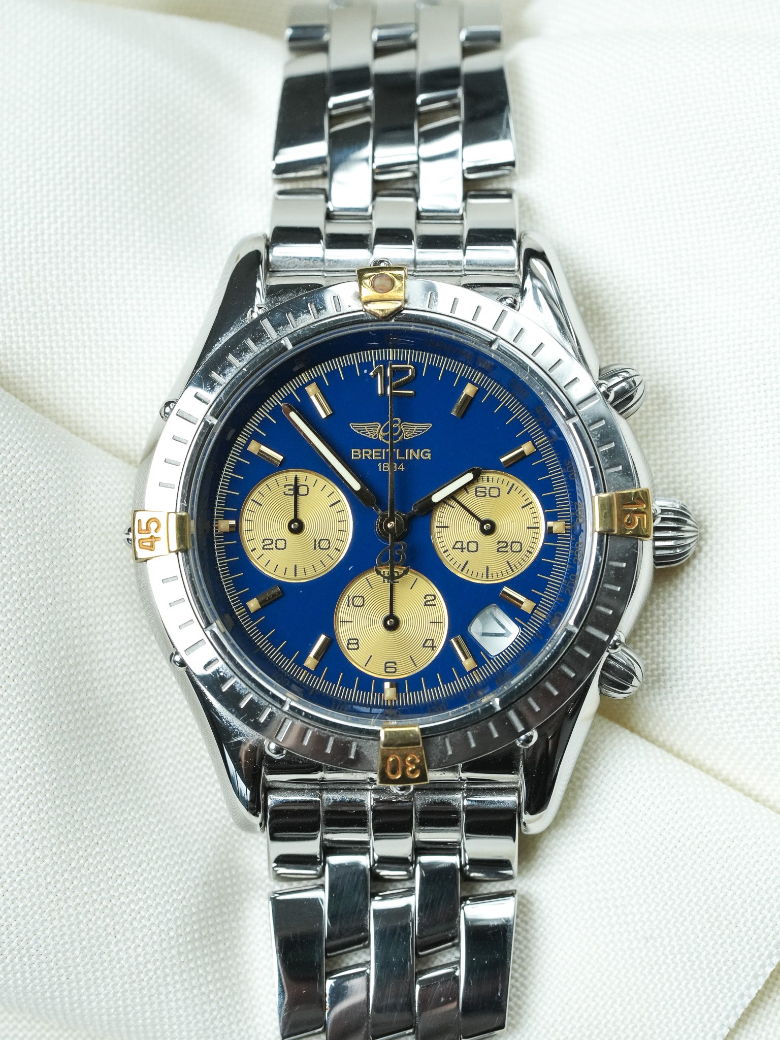 Breitling Cockpit B30012 Watch - Blue Dial Chronograph (Year 2000s) 