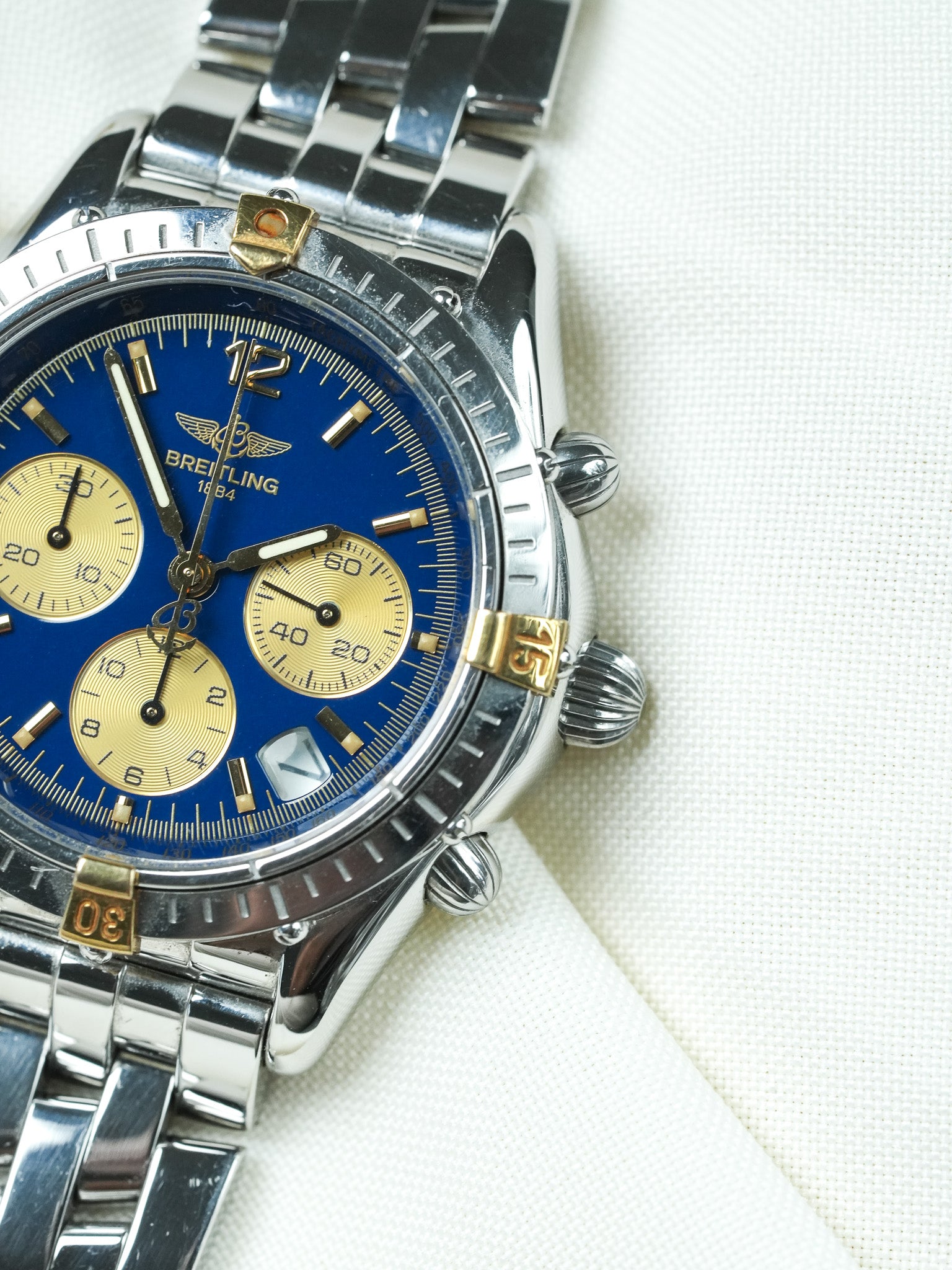 Breitling Cockpit B30012 Watch - Blue Dial Chronograph (Year 2000s) 