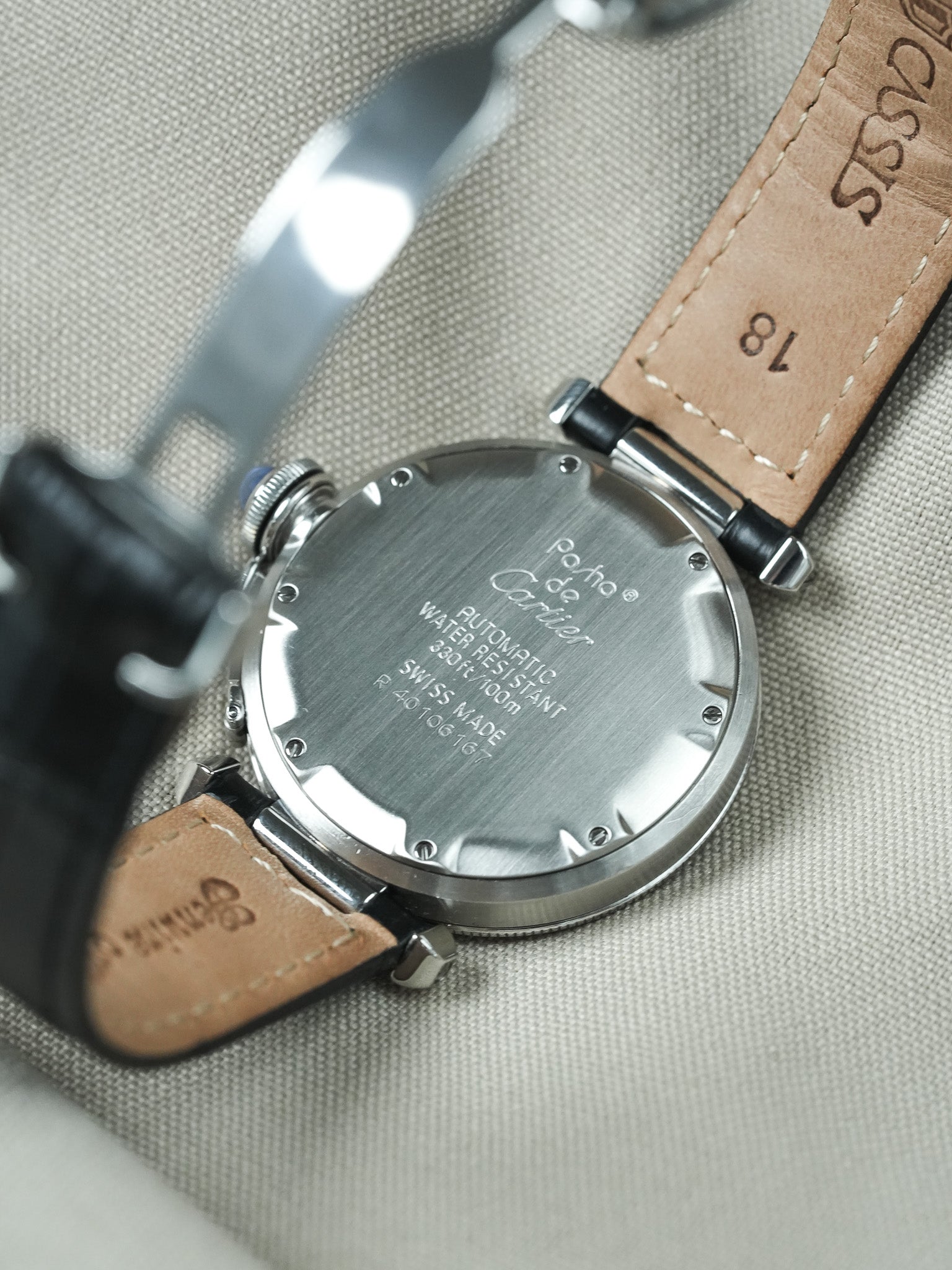 Montre Cartier Pasha Vintage - ref. R4010 Acier 35.5mm Crème (Années 2000)