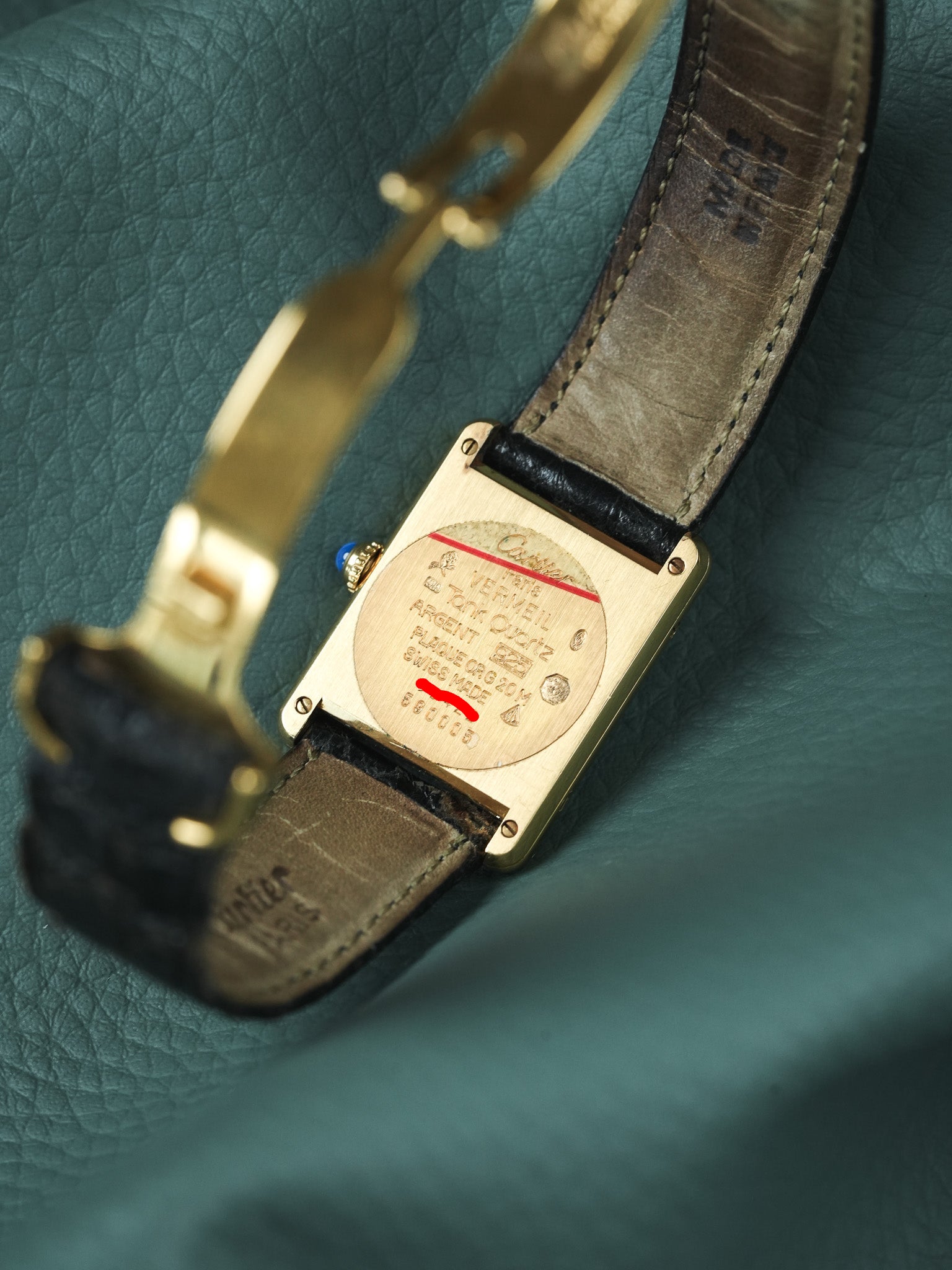 Montre Cartier Must de Cartier Tank - Vermeil Cadran "Stepped" (Années 1980)