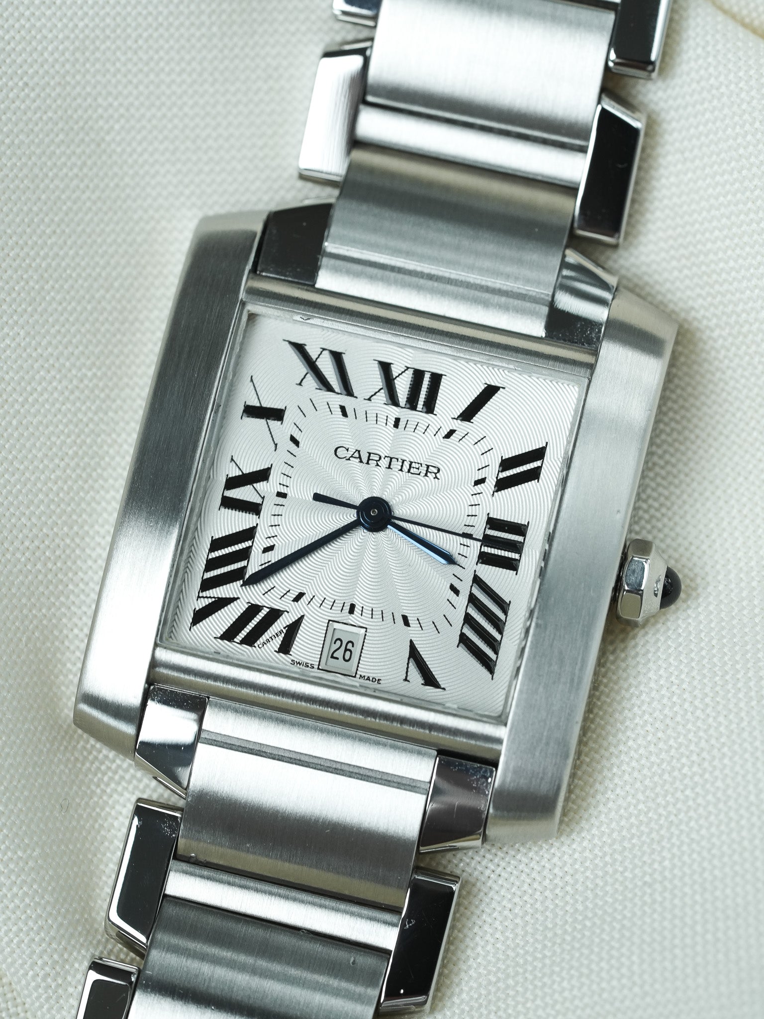 Montre Cartier Tank Française 2302 - Acier Automatique Homme (Années 2000)