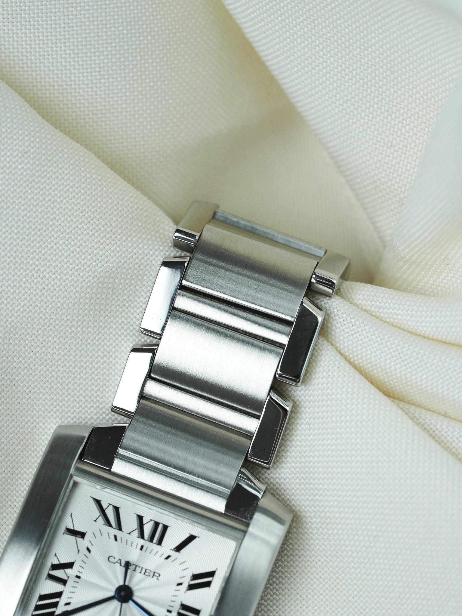 Montre Cartier Tank Française 2302 - Acier Automatique Homme (Années 2000)