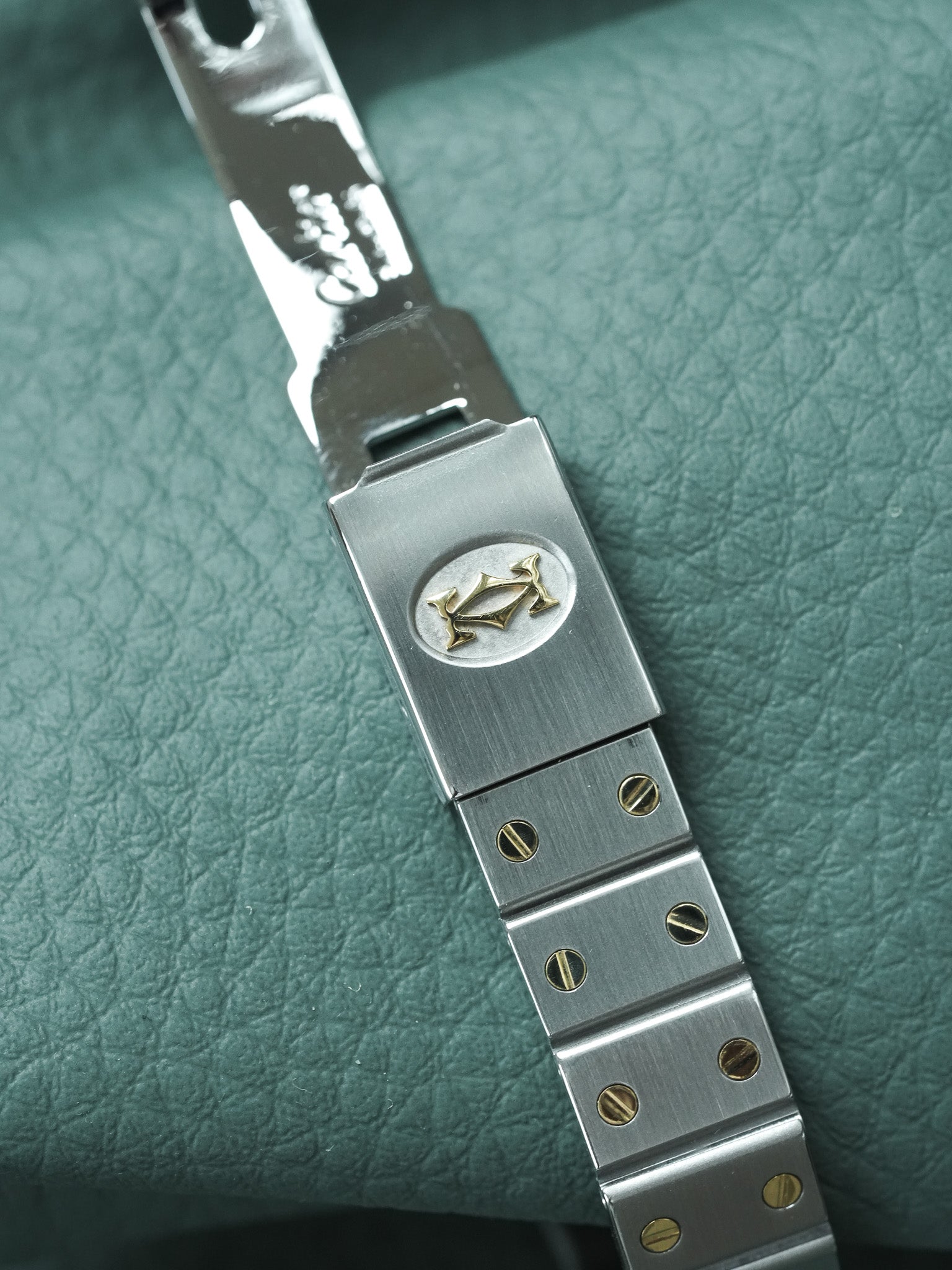 Montre Cartier Santos Vintage - Octogonale 24mm Acier Or Automatique Femme (Années 1980)