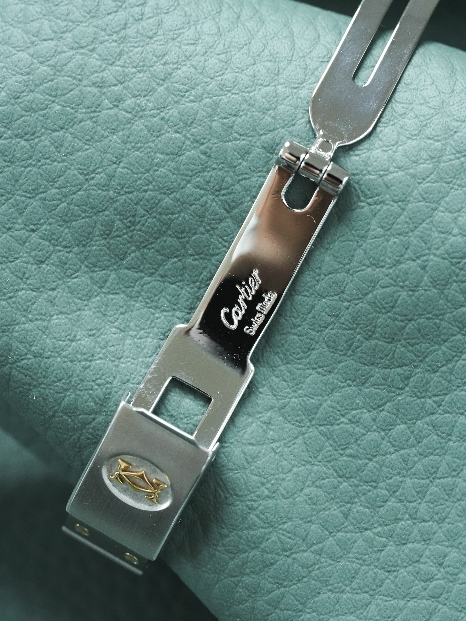 Montre Cartier Santos Vintage - Octogonale 24mm Acier Or Automatique Femme (Années 1980)